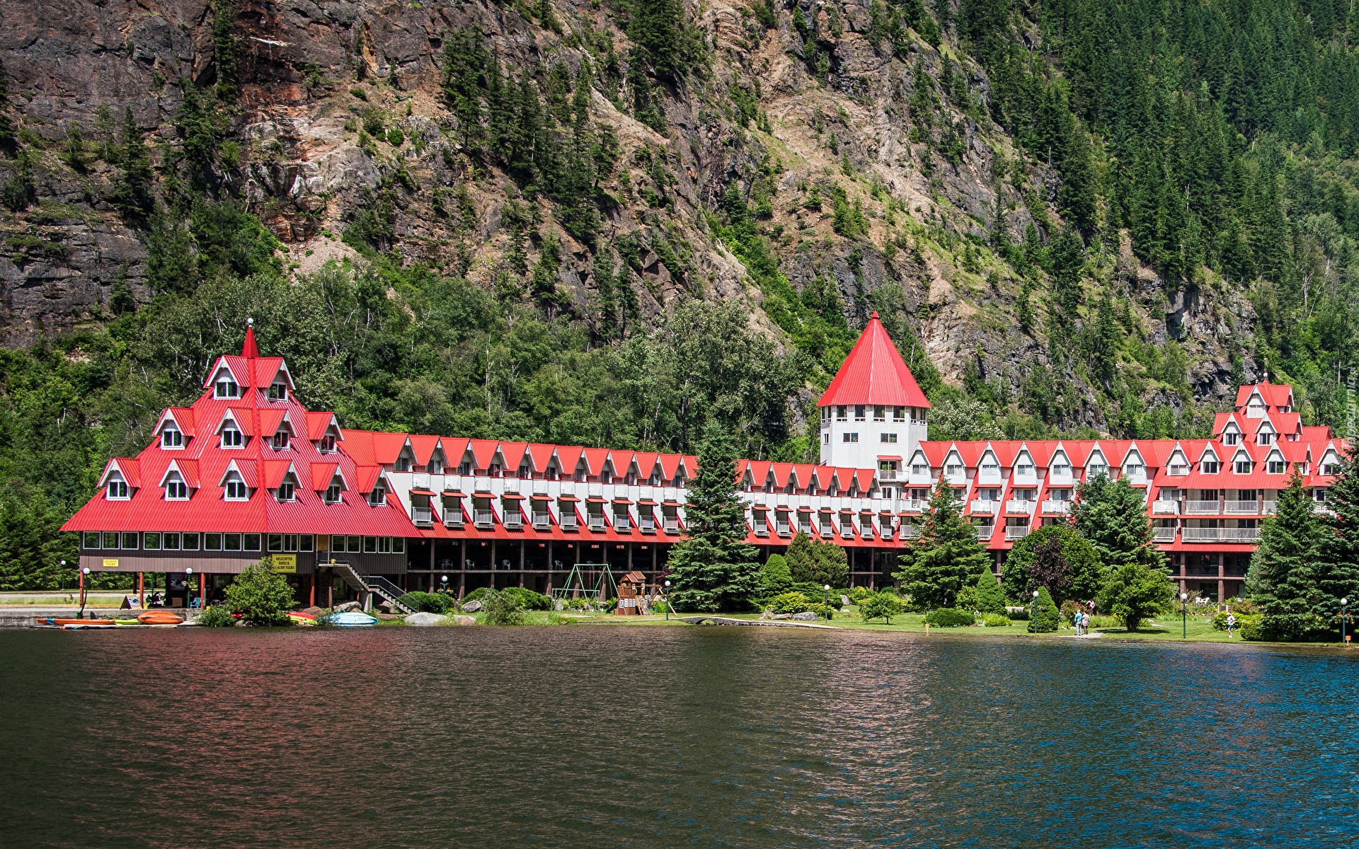 Hotel, Three Valley Lake Chateau, Revelstoke, Prowincja Kolumbia Brytyjska, Kanada