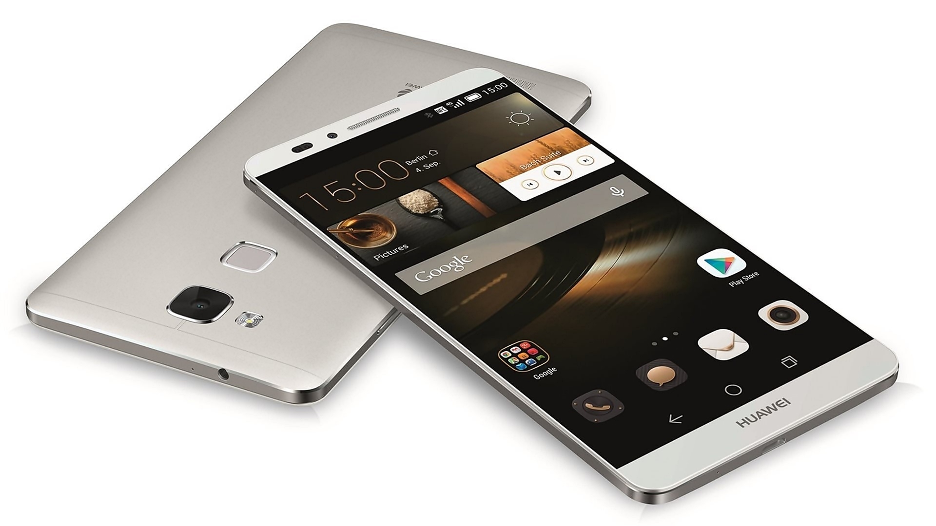 Telefon, Smartfon, Huawei Mate 8, Srebrny
