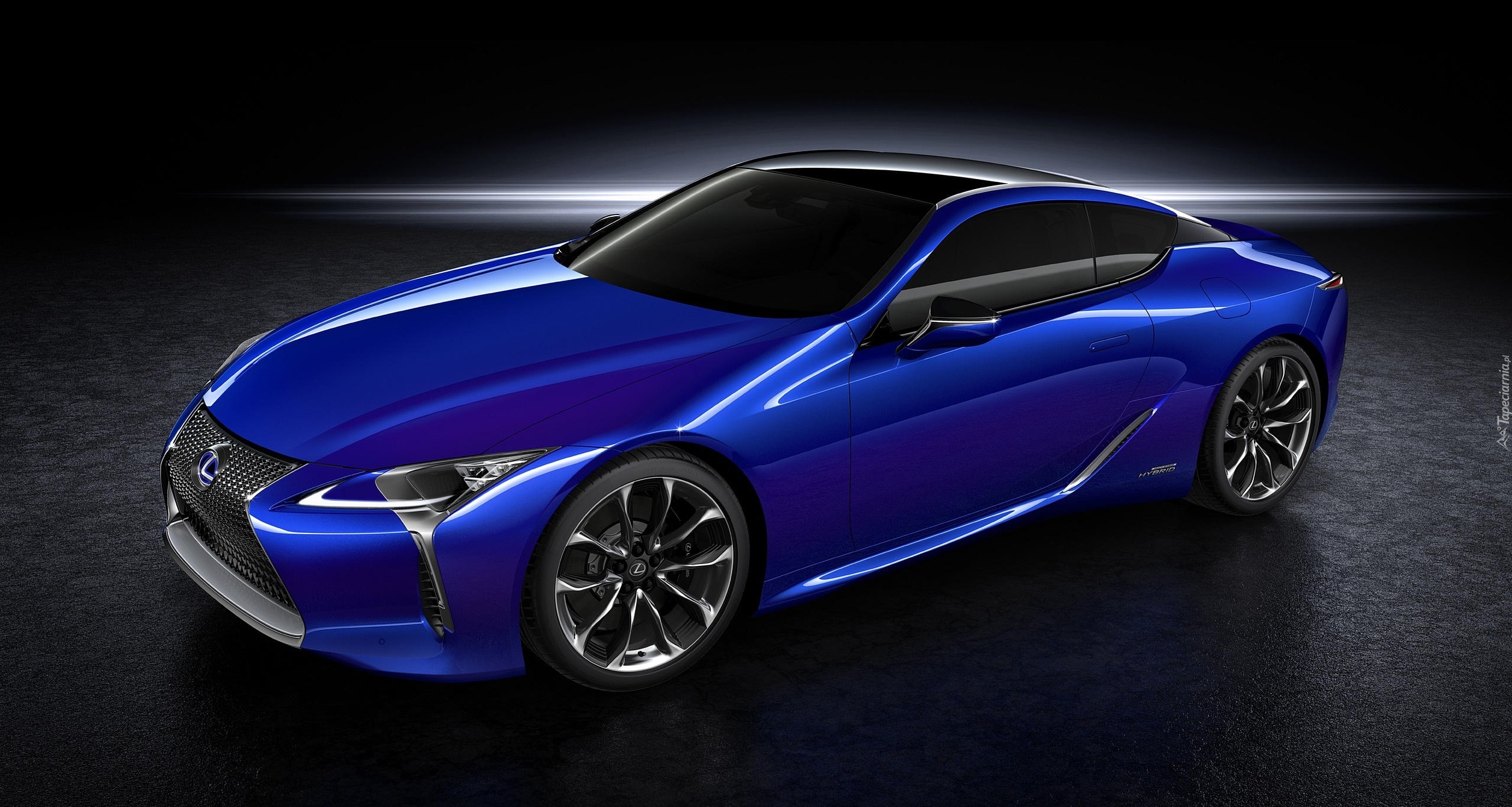 Niebieski, Lexus, LC500