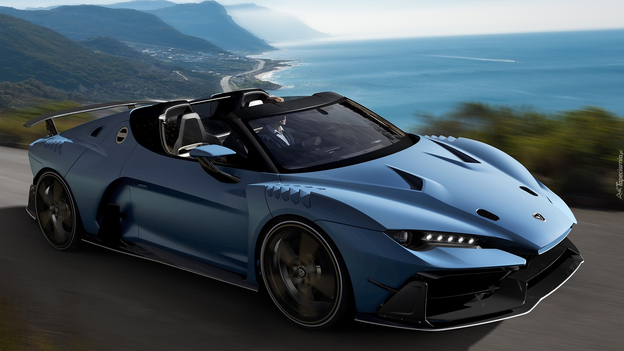 Italdesign Giugiaro Zerouno Duerta, 2018, Góry, Morze