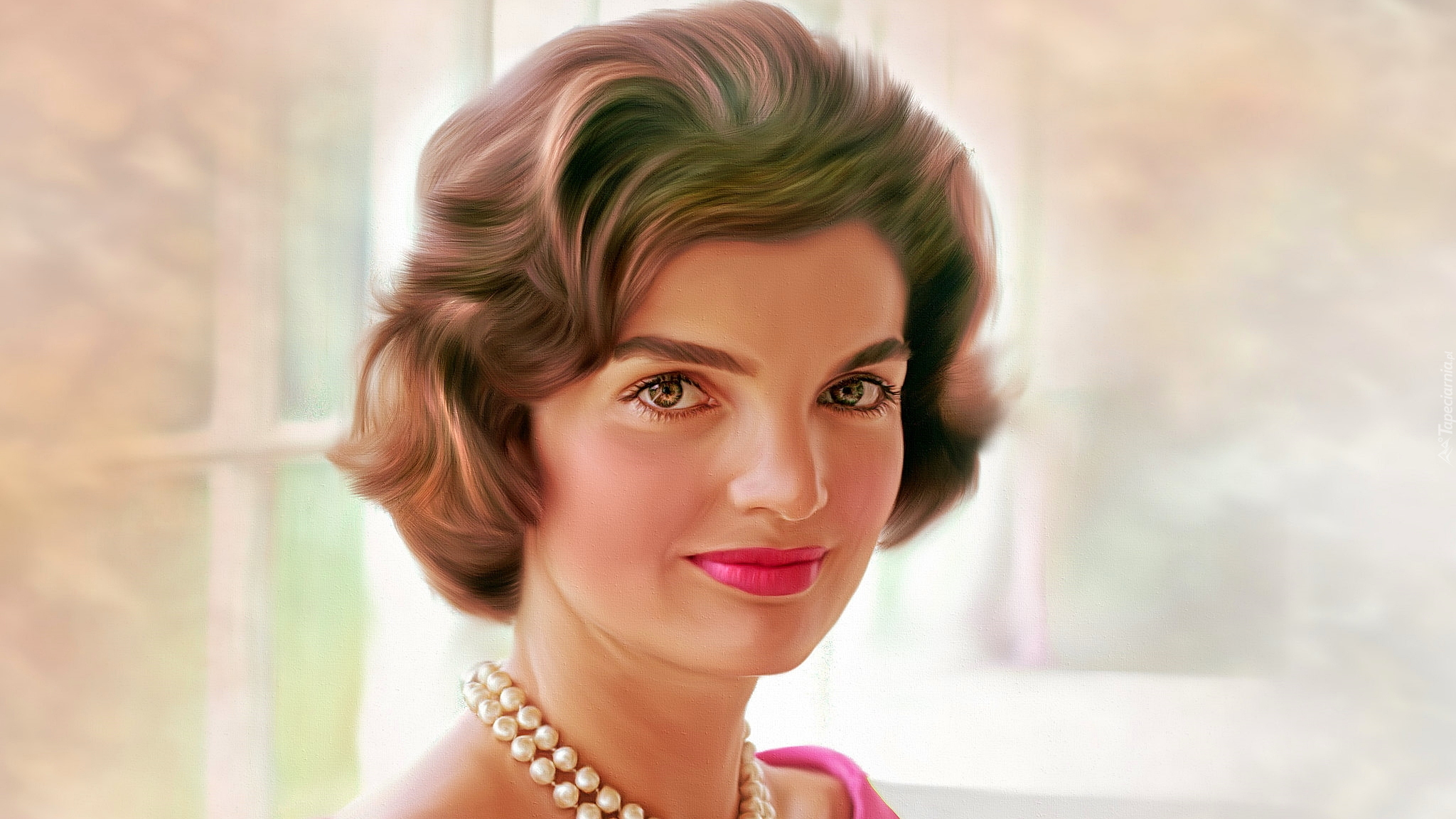 Kobieta, Jacqueline Kennedy Onassis, Grafika