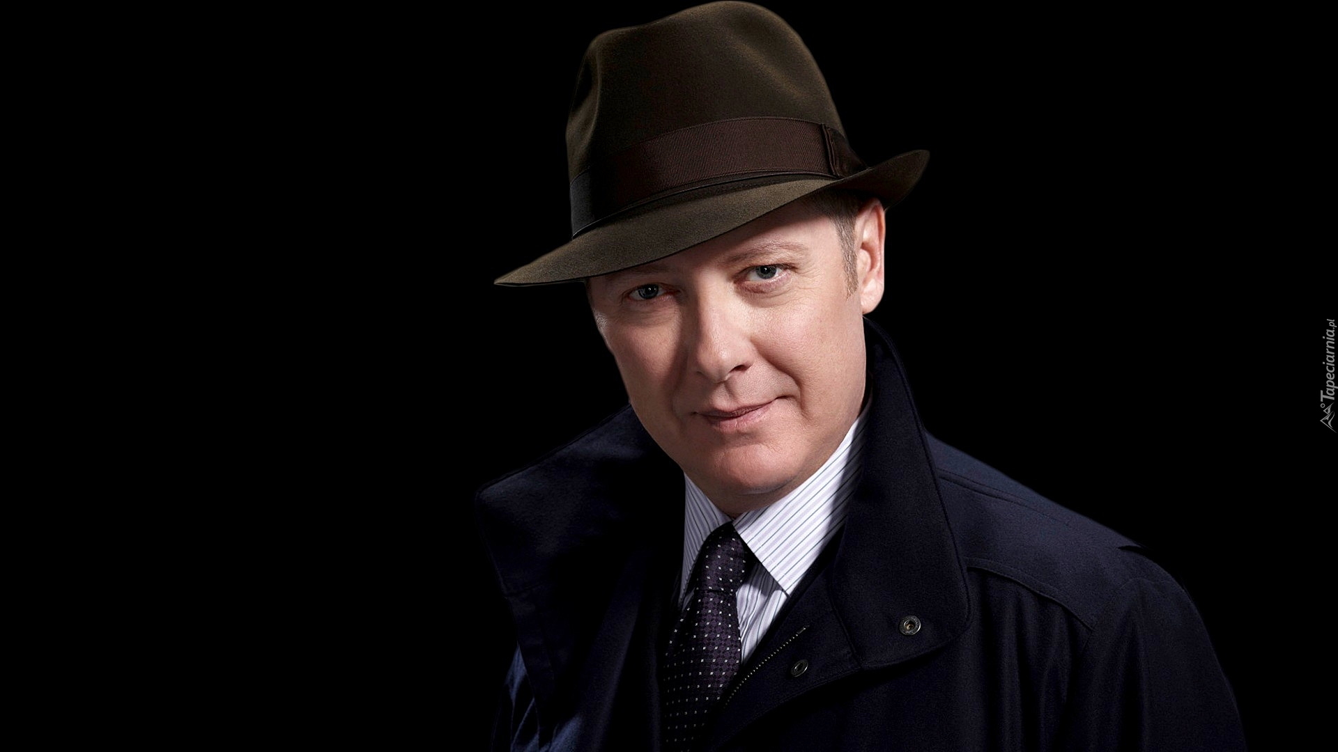 Aktor, James Todd Spader, Serial, Czarna lista, The Blacklist, Kapelusz, Krawat, Koszula