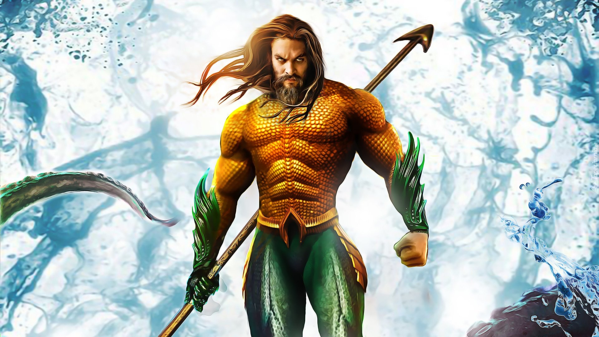 Aktor, Jason Momoa, Film, Aquaman, 2D