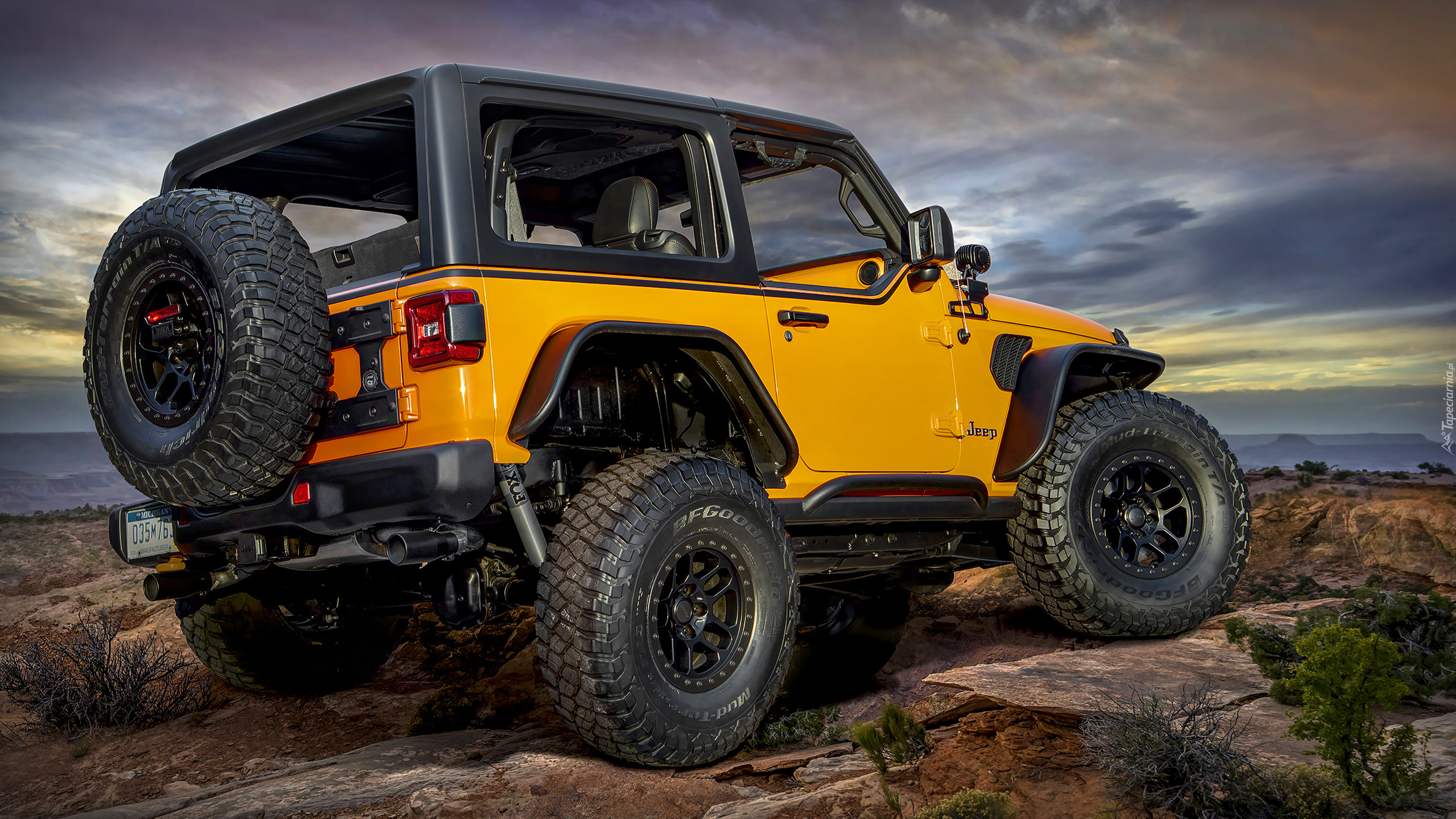 Jeep Wrangler Orange Peelz, Żółty, 2021