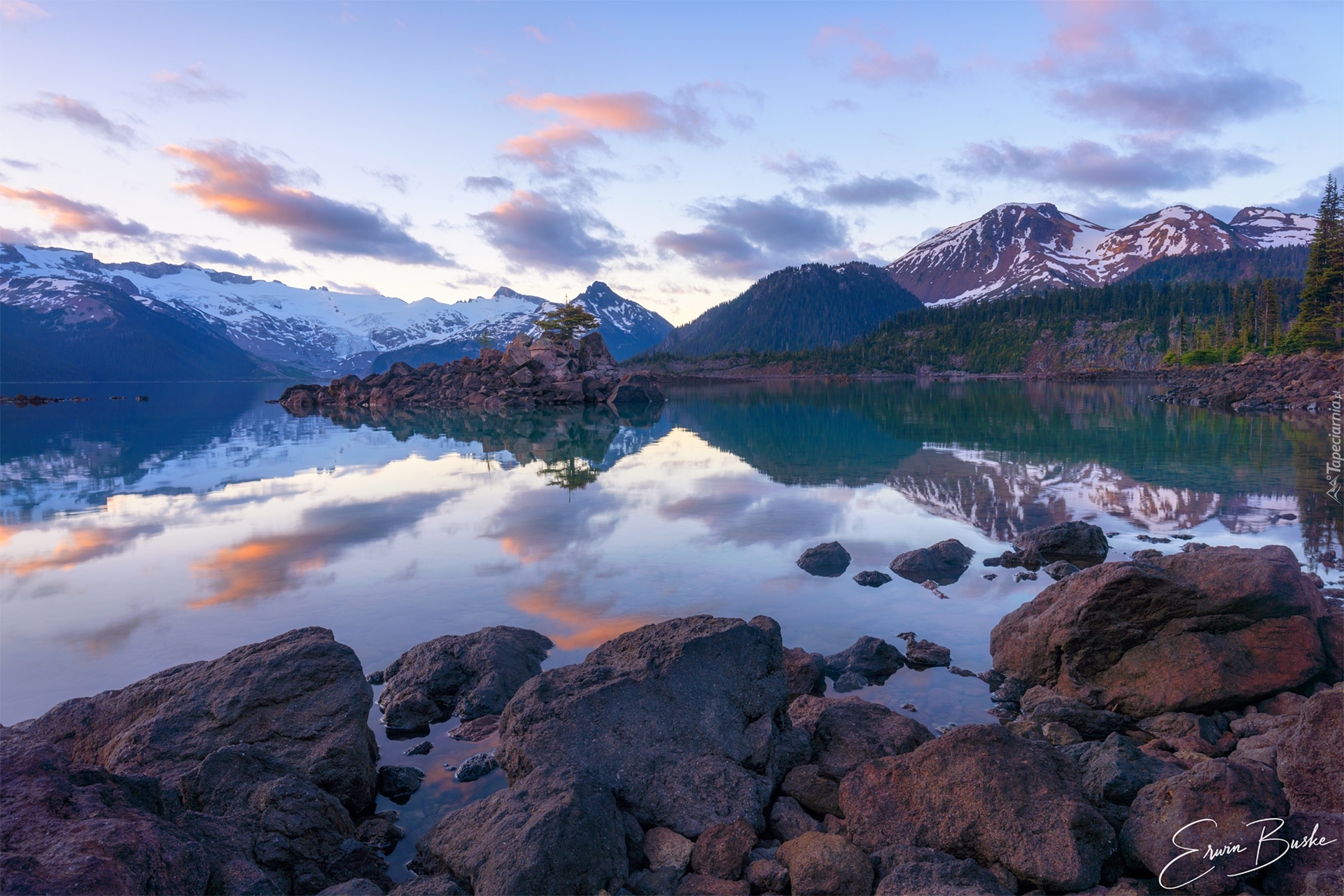 Kanada, Kolumbia Brytyjska, Kamienie, Jezioro, Garibaldi Lake, Góry