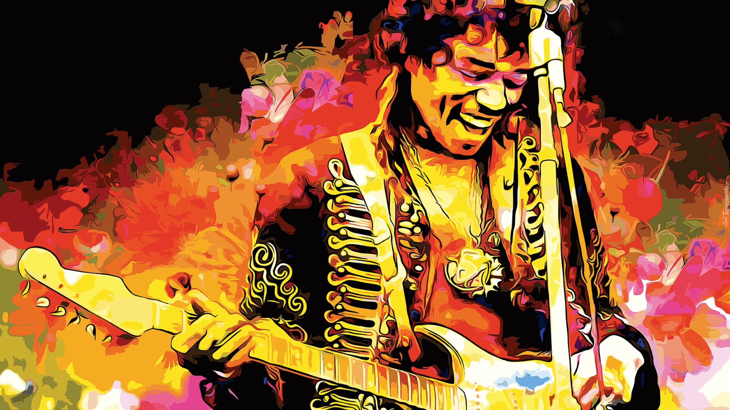 Jimi Hendrix, Gitara, Rock, Grafika