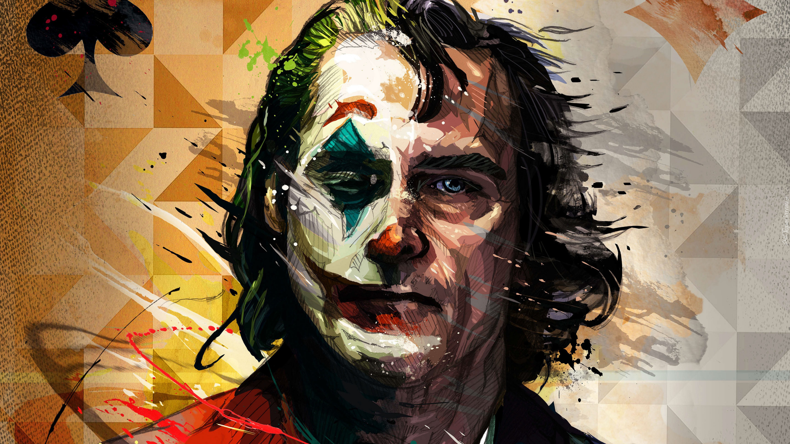 Grafika, Mężczyzna, Aktor, Joaquin Phoenix, Film, Joker, 2019