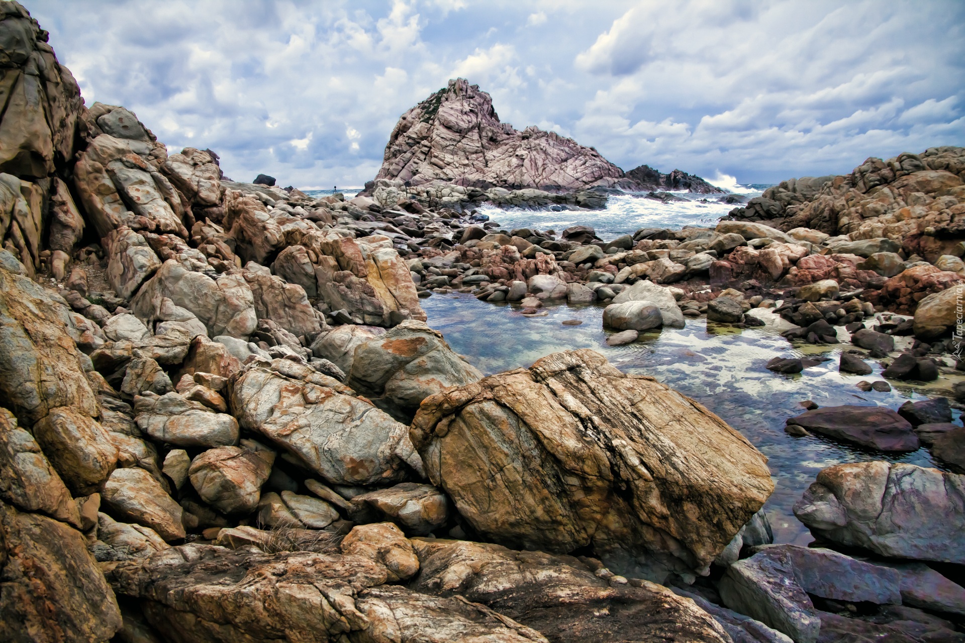 Wybrzeże, Australii, Kamienie, Skały