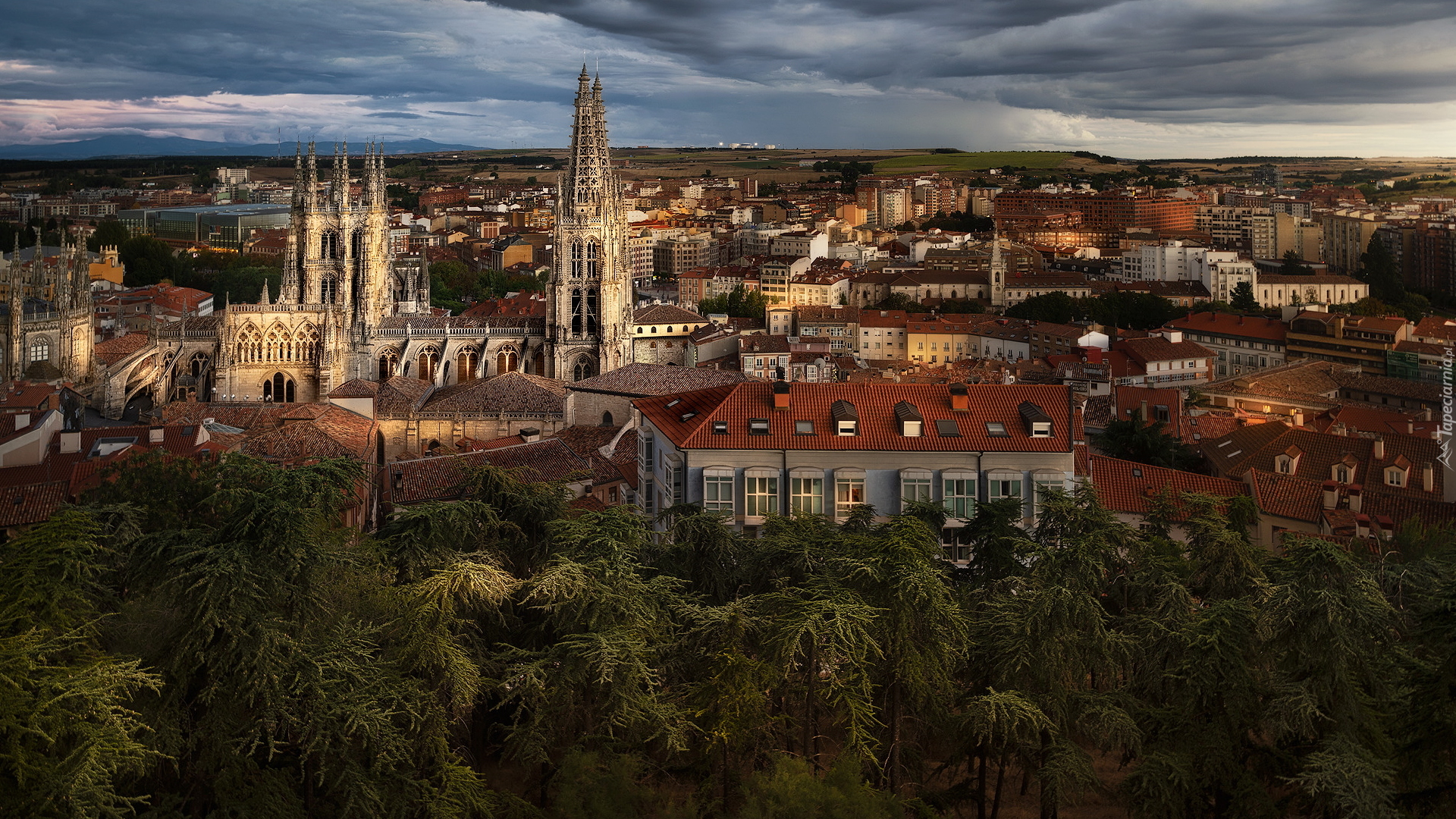 Katedra Świętej Marii, Kaplica Konstabli, Domy, Miasto, Burgos, Hiszpania