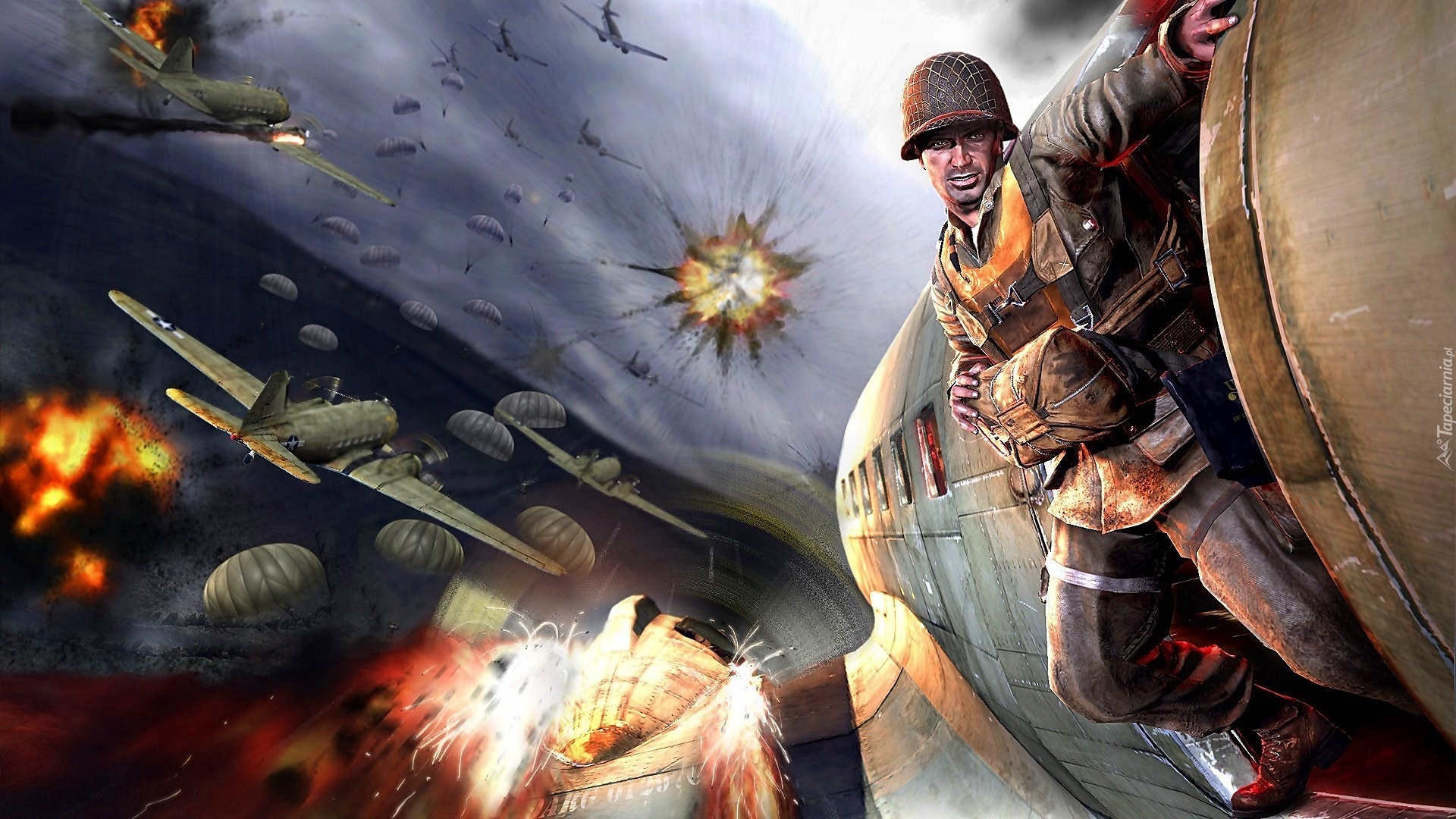 Gra, Medal of Honor: Airborne, Żołnierz, Kapral Boyd Travers, Samolot, Wojna