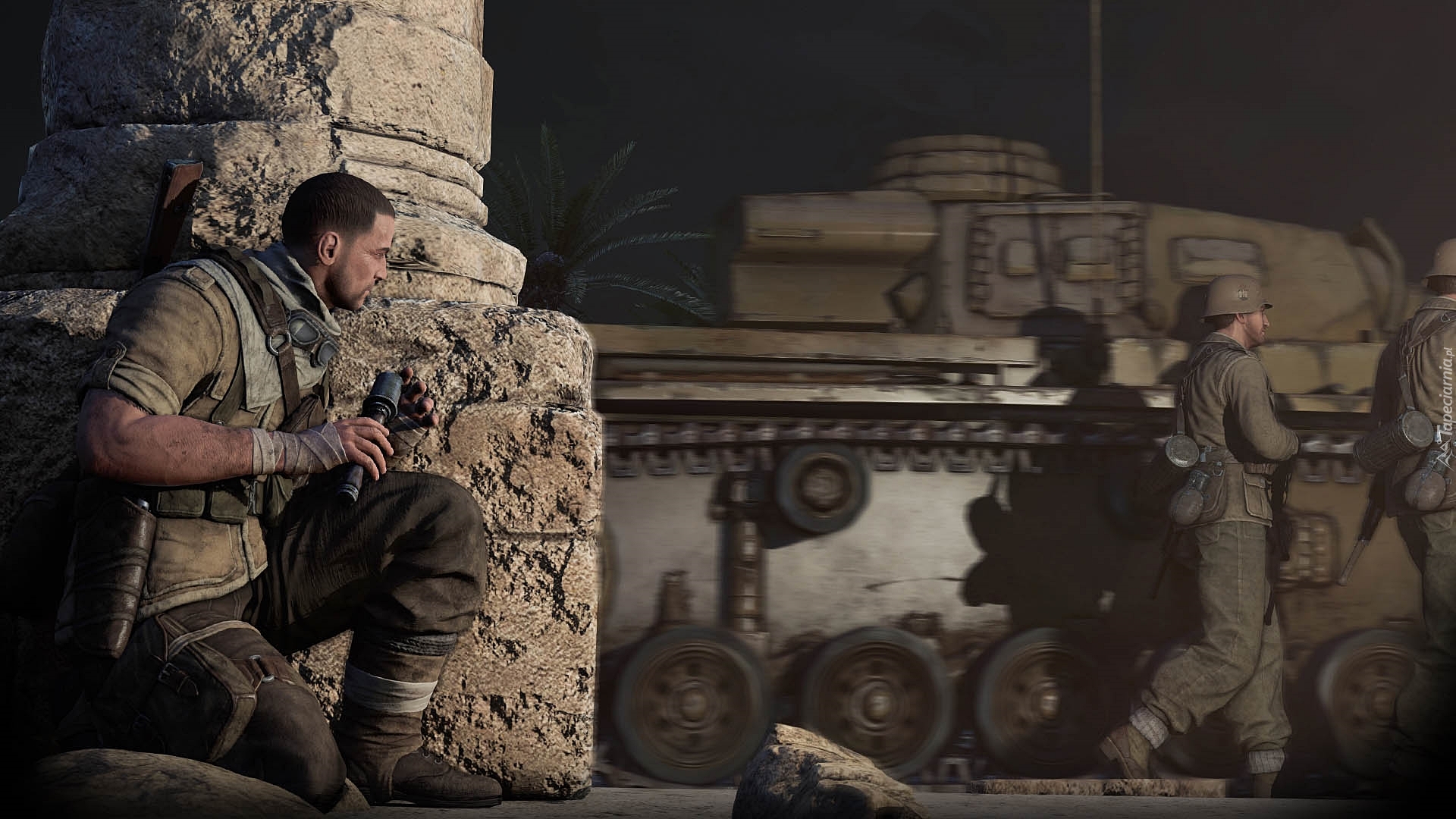 Gra, Sniper Elite 3: Afrika, Snajper, Karl Fairburne