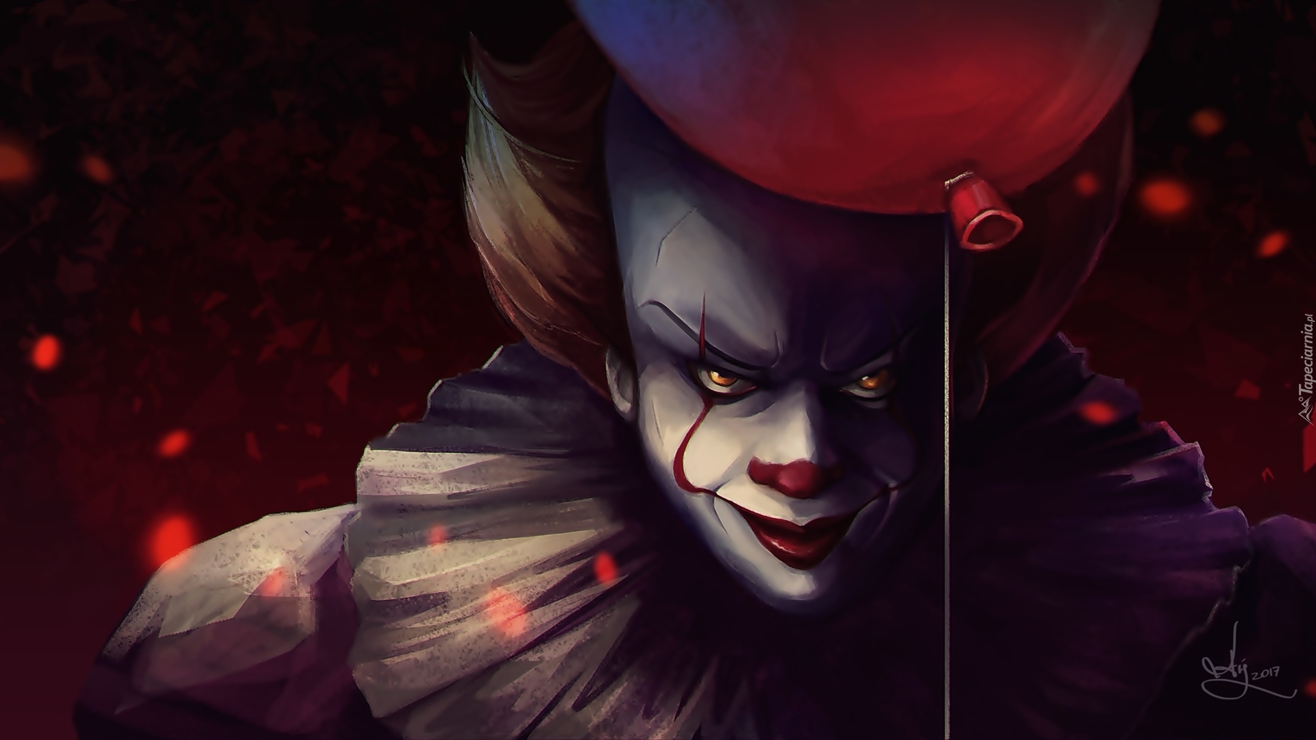 Klaun Pennywise, Balon, Film, To, It, Paintography