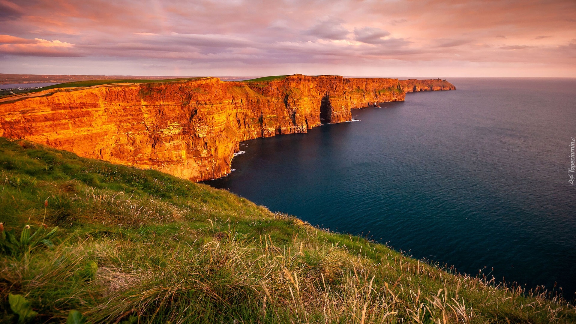 Irlandia, Hrabstwo Clare, Morze, Skały, Klify Moheru