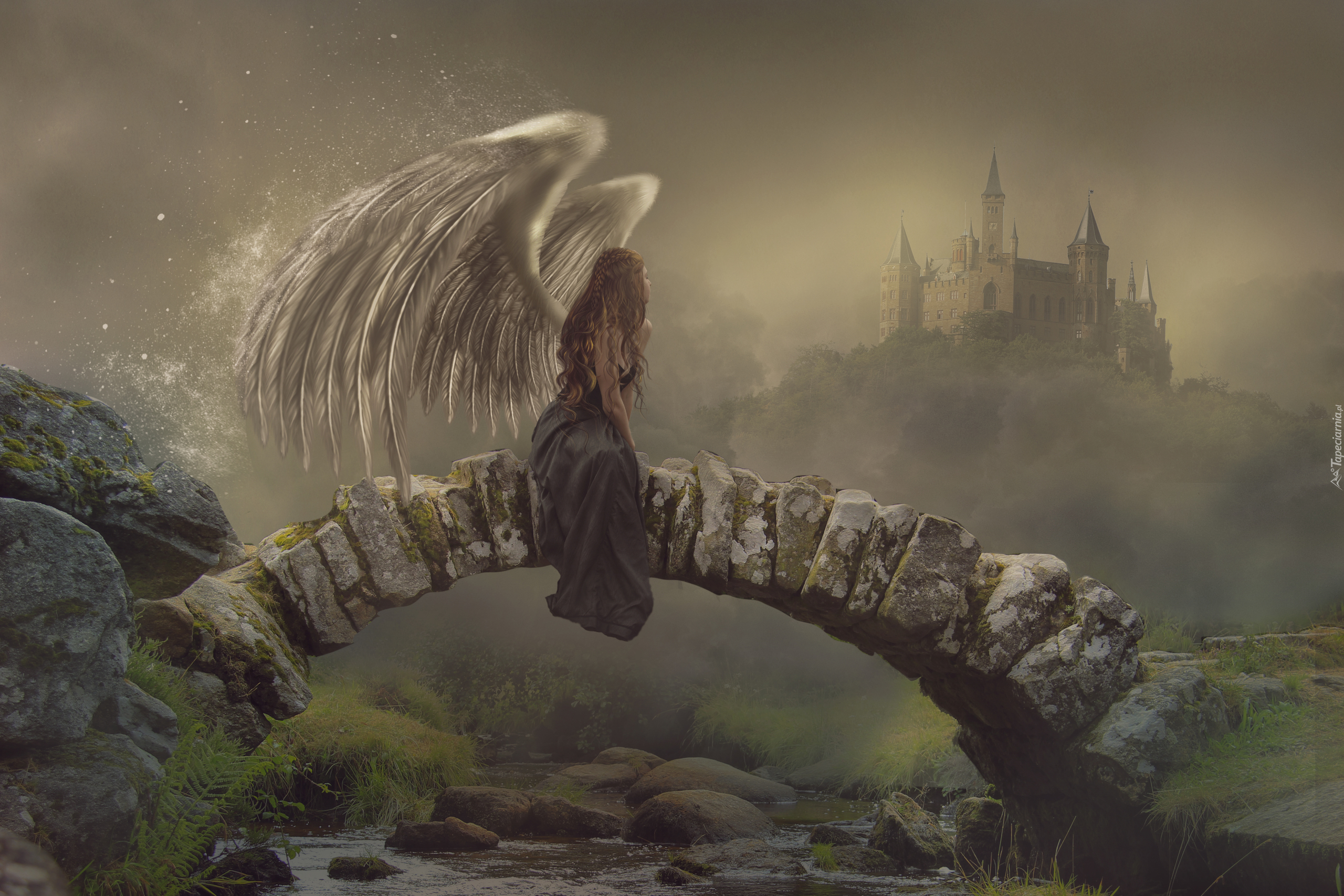 Anioł, Most, Zamek, Fantasy