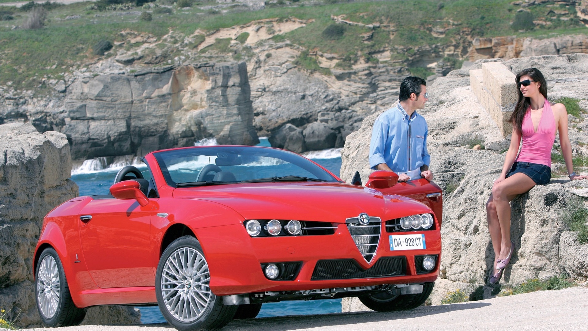 Alfa Romeo Spider, 2007, Kobieta, Mężczyzna