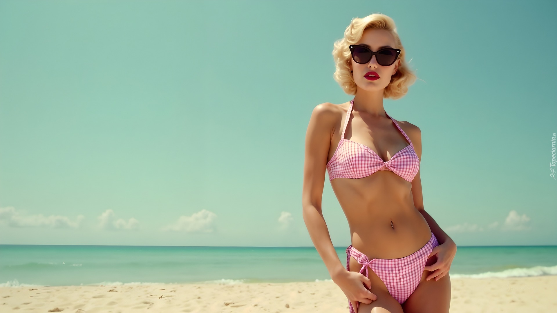 Kobieta, Kostium, Bikini