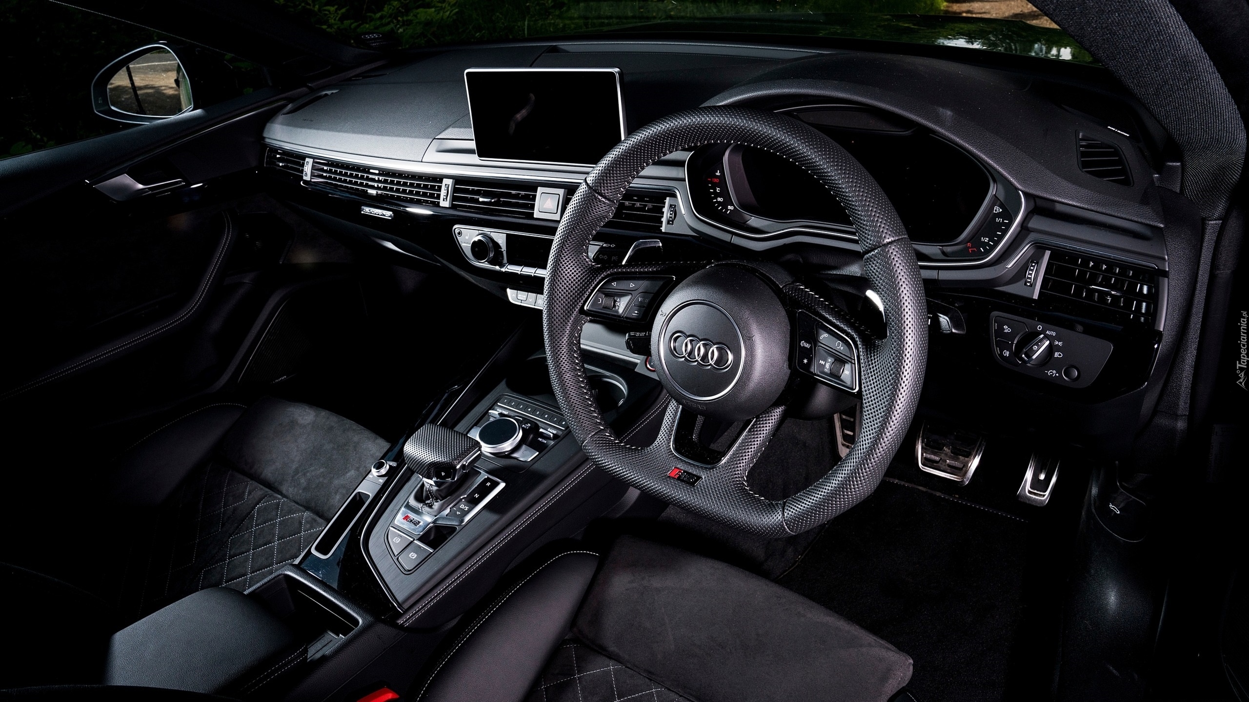 Audi RS5, Sportback, Wnętrze, Kokpit, Kierownica