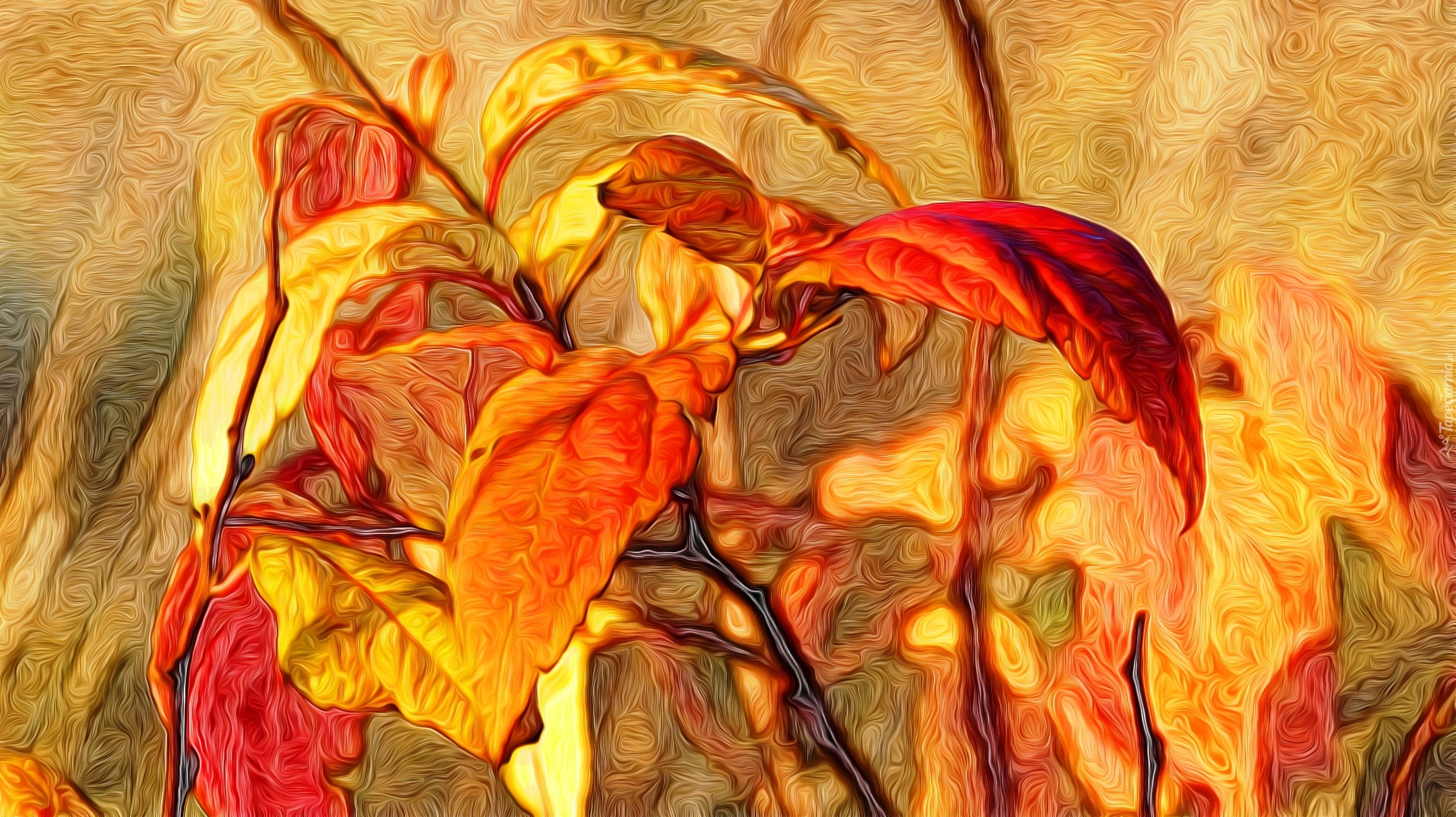 Paintography, Roślina, Liście