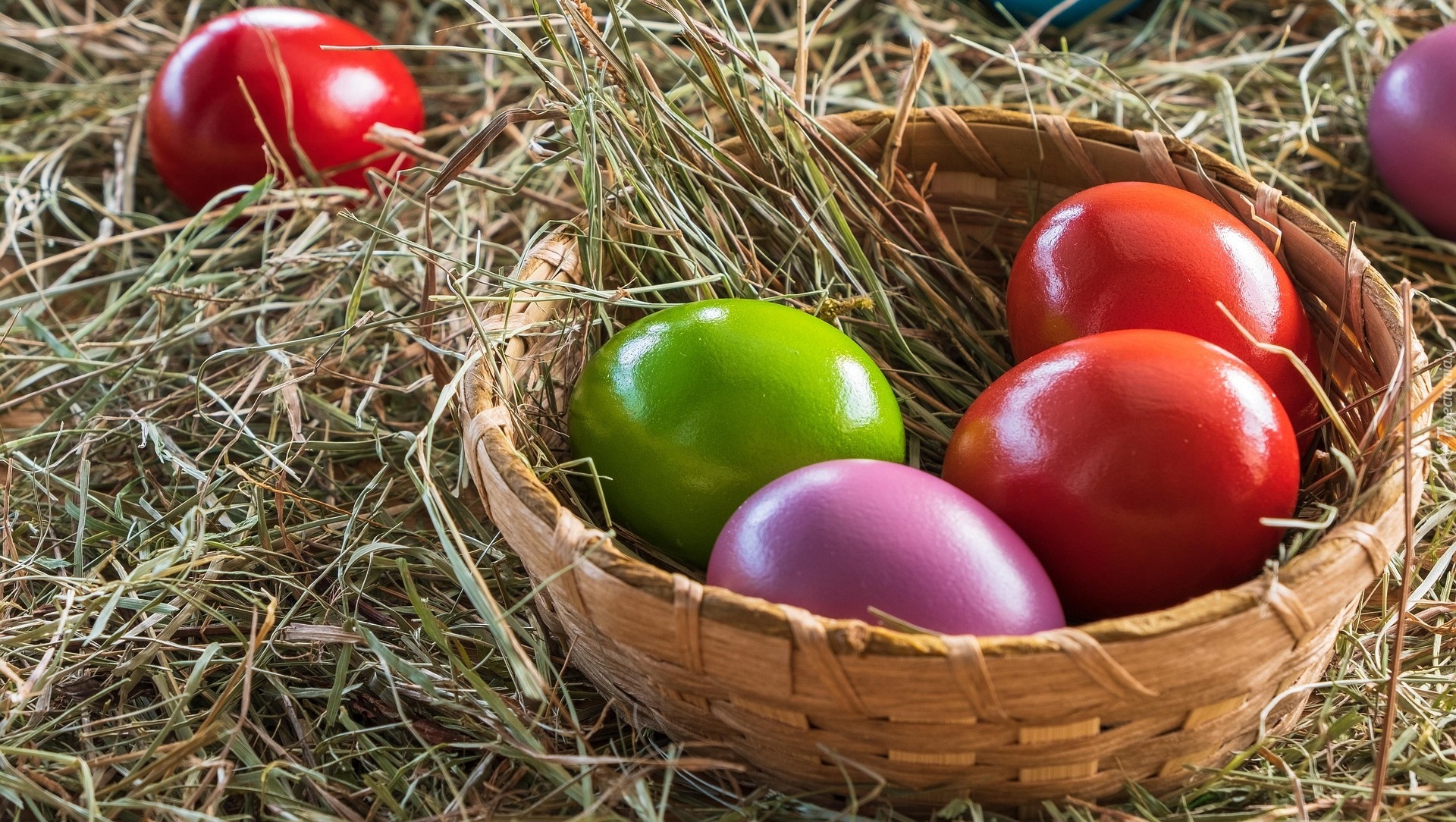 Wielkanoc, Jajka, Kolorowe