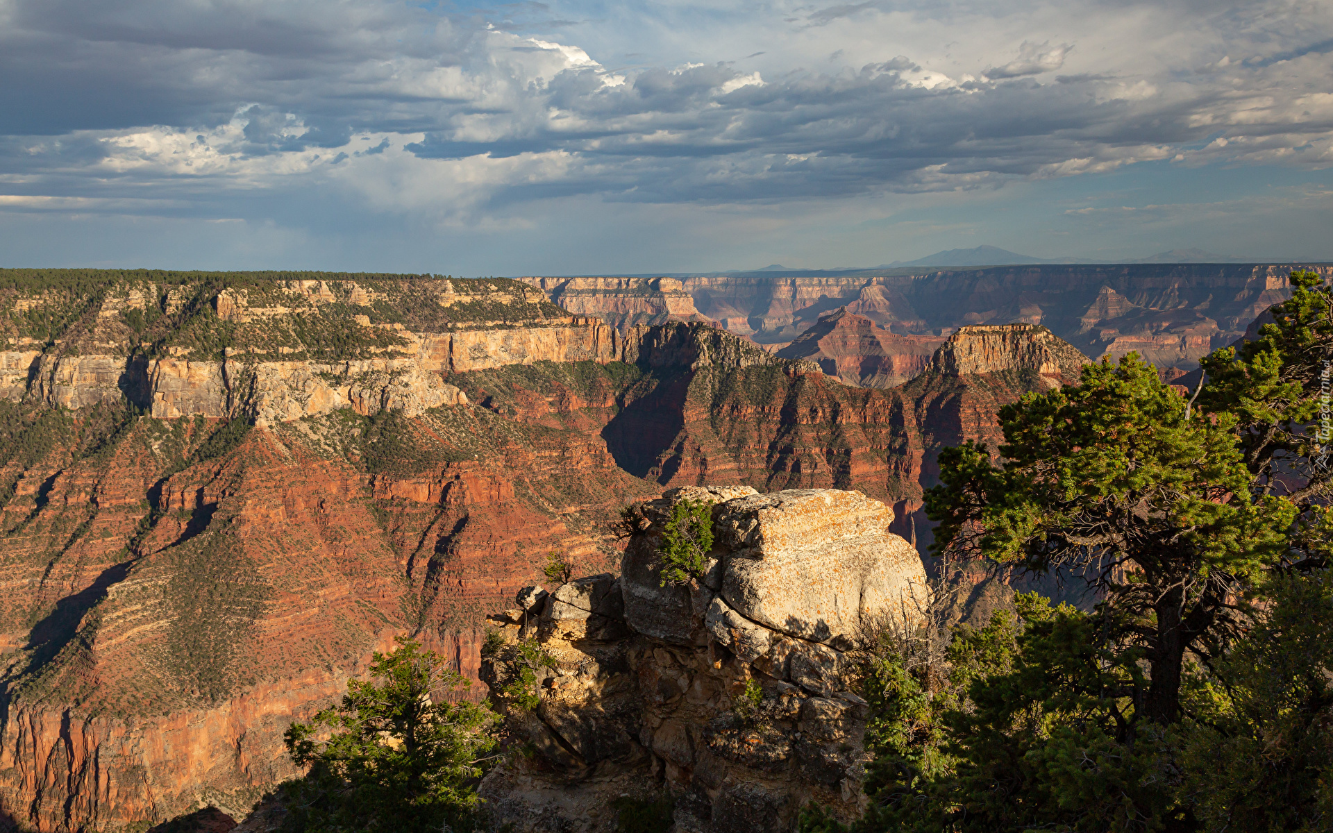 Park Narodowy Wielkiego Kanionu, Grand Canyon, Wielki Kanion Kolorado, Góry, Arizona, Stany Zjednoczone