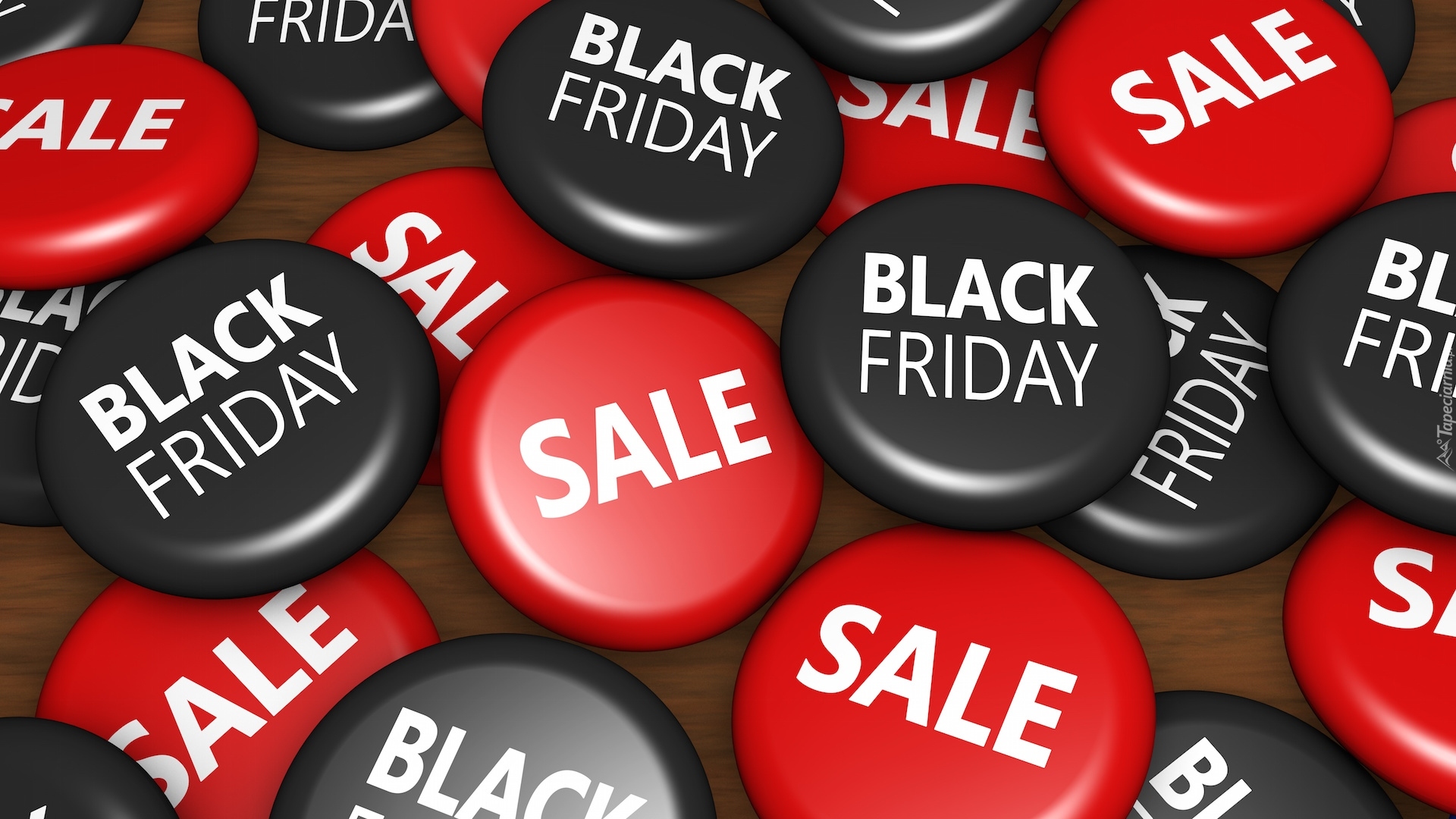 Black Friday, Sale, Czarne, Czerwone, Krążki