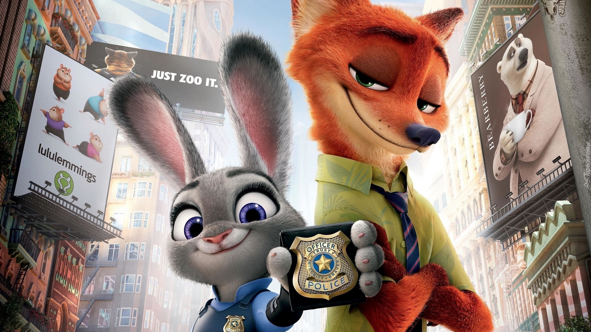 Zwierzogród, Zootopia, Film animowany, Bajka, Króliczka, Judy Hopps, Lis, Nick Bajer