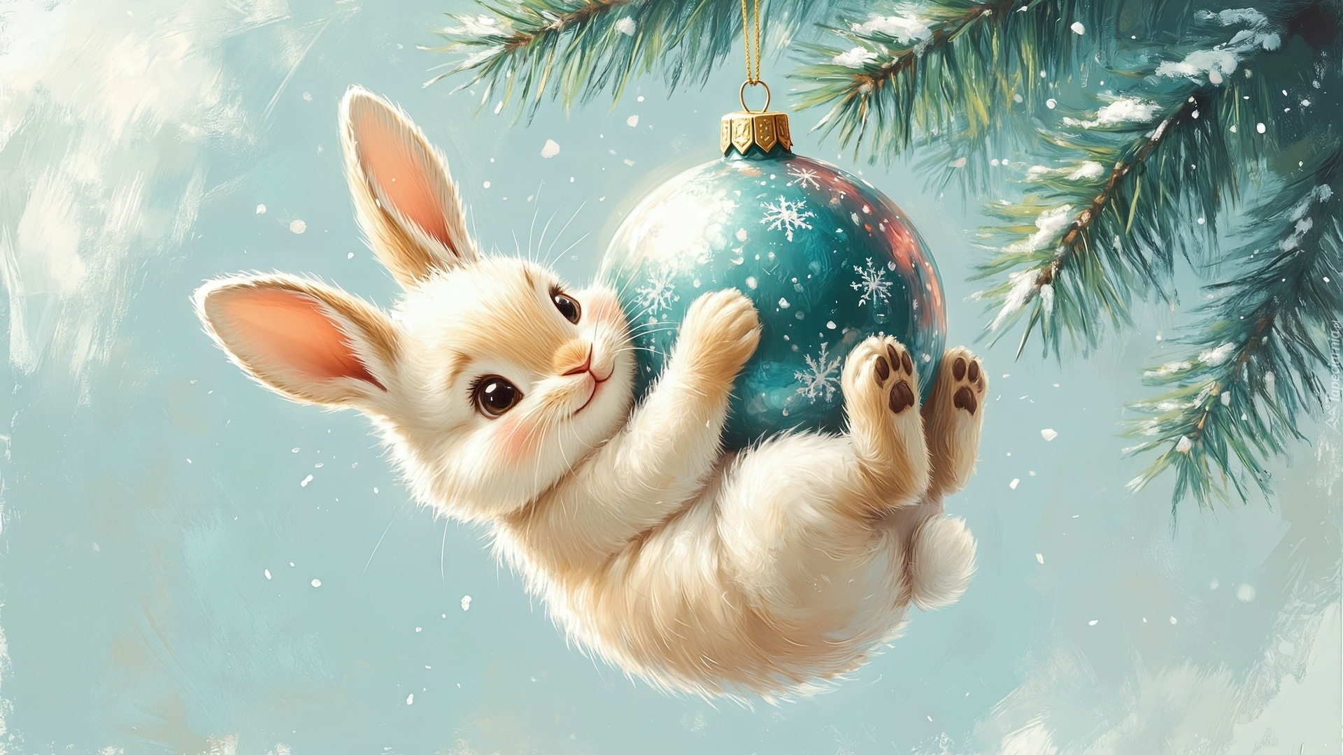 Królik, Bombka, Gałązki