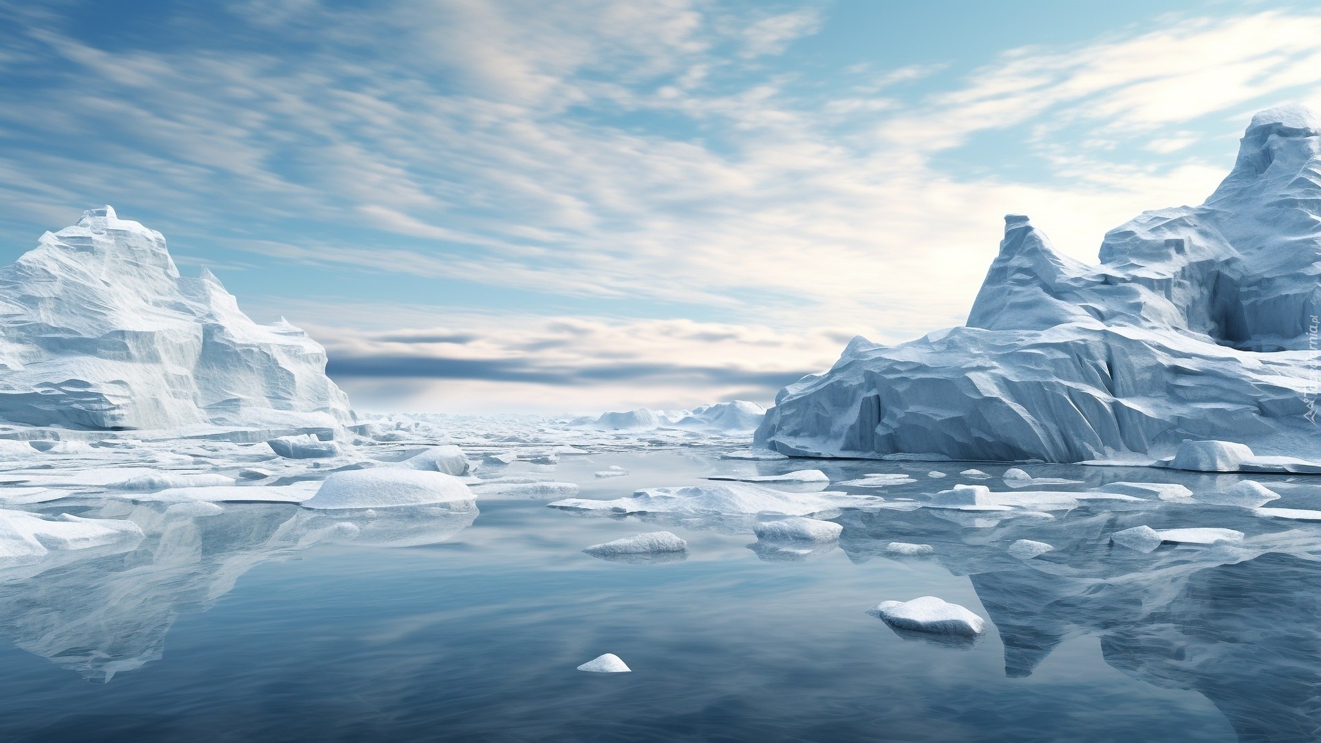 Morze, Góry lodowe, Kry