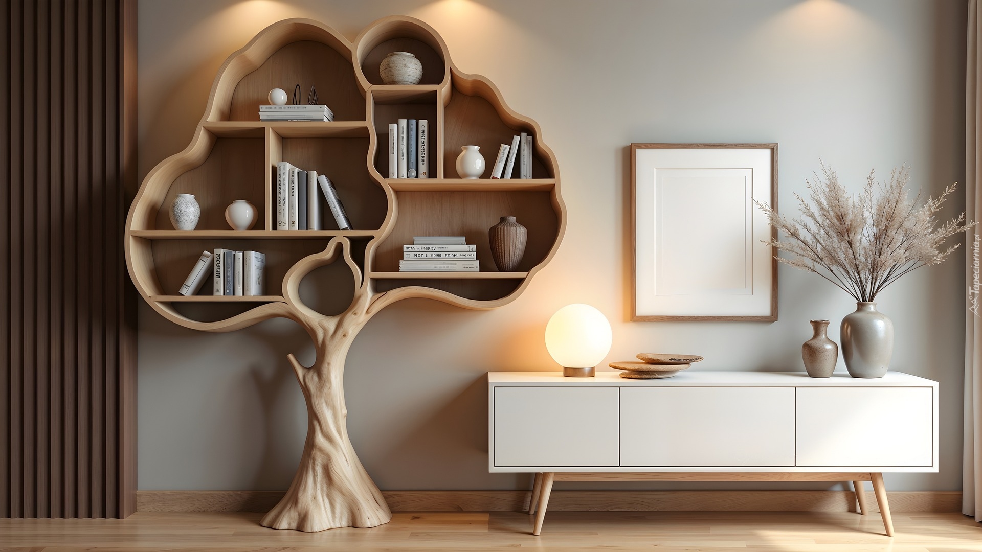 Półka, Książki, Pokój, AI