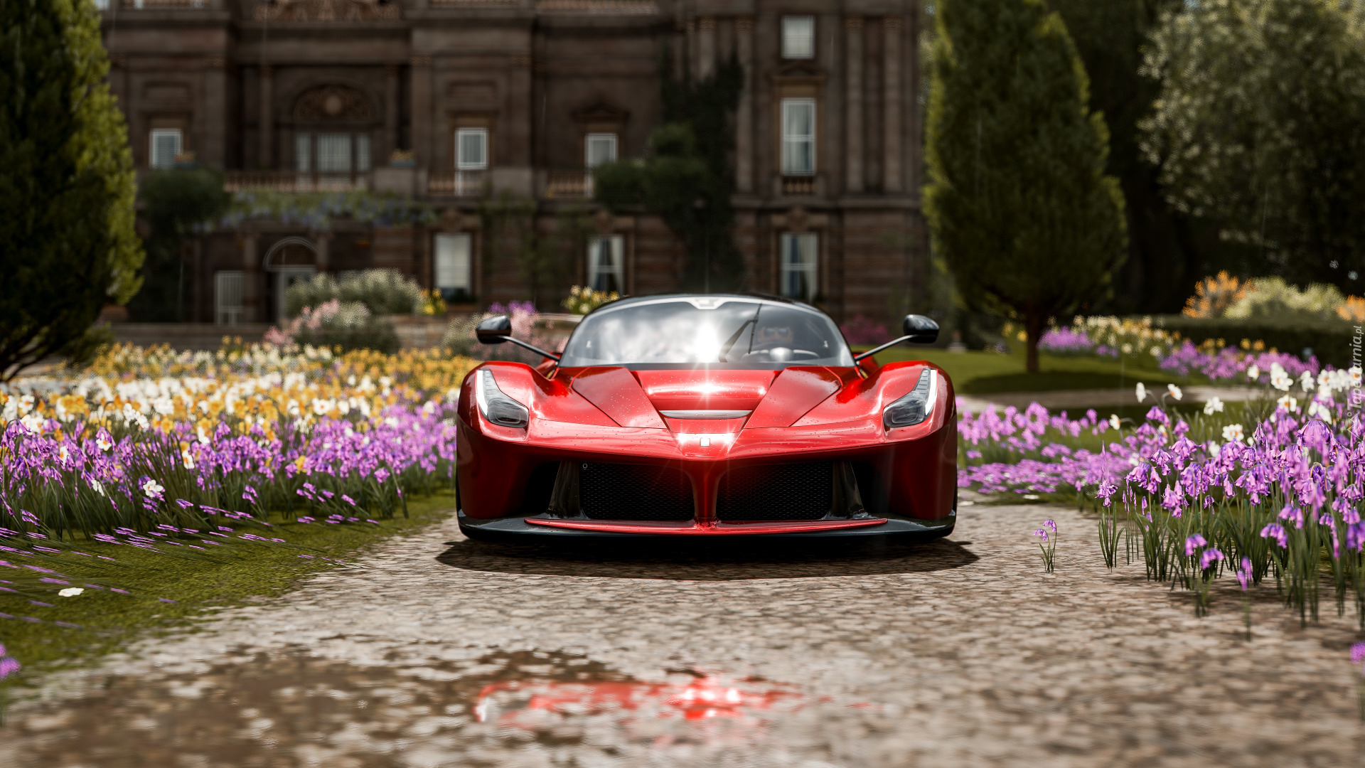 Gra, Forza Horizon 4, Czerwone, LaFerrari