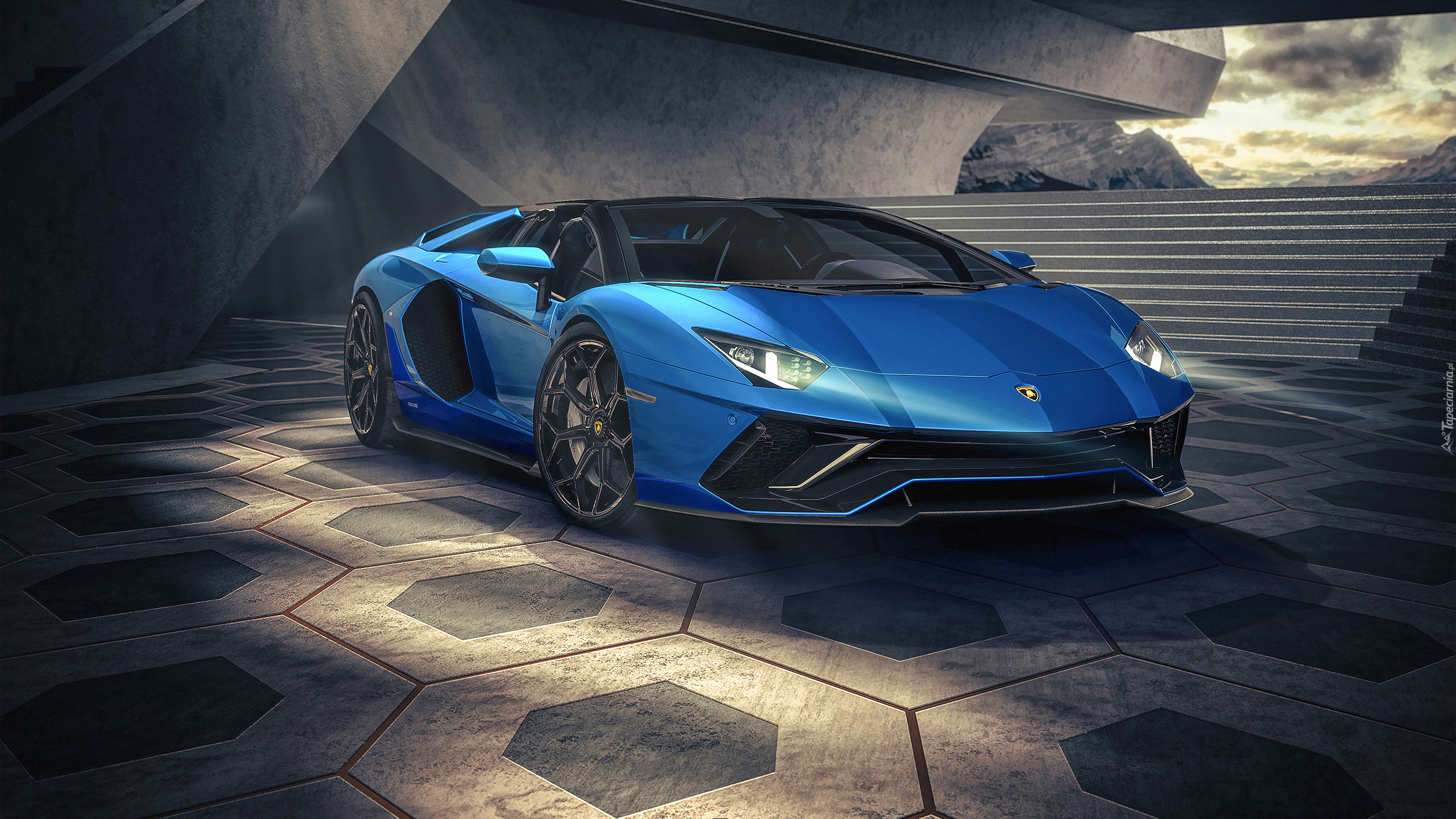 Niebieskie, Lamborghini Avenador LP 780-4 Ultimae