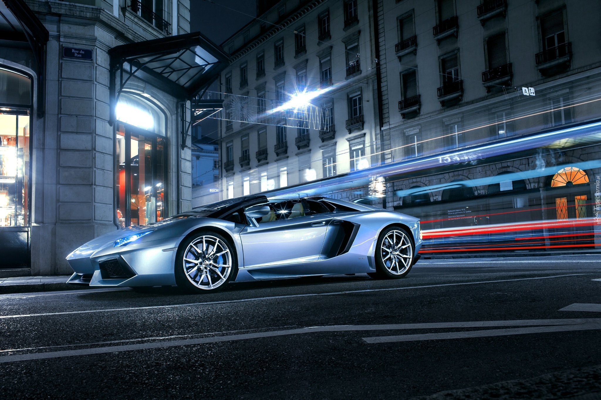 Lamborghini Aventador LP 700-4 Roadster, 2013, Ulica, Światła