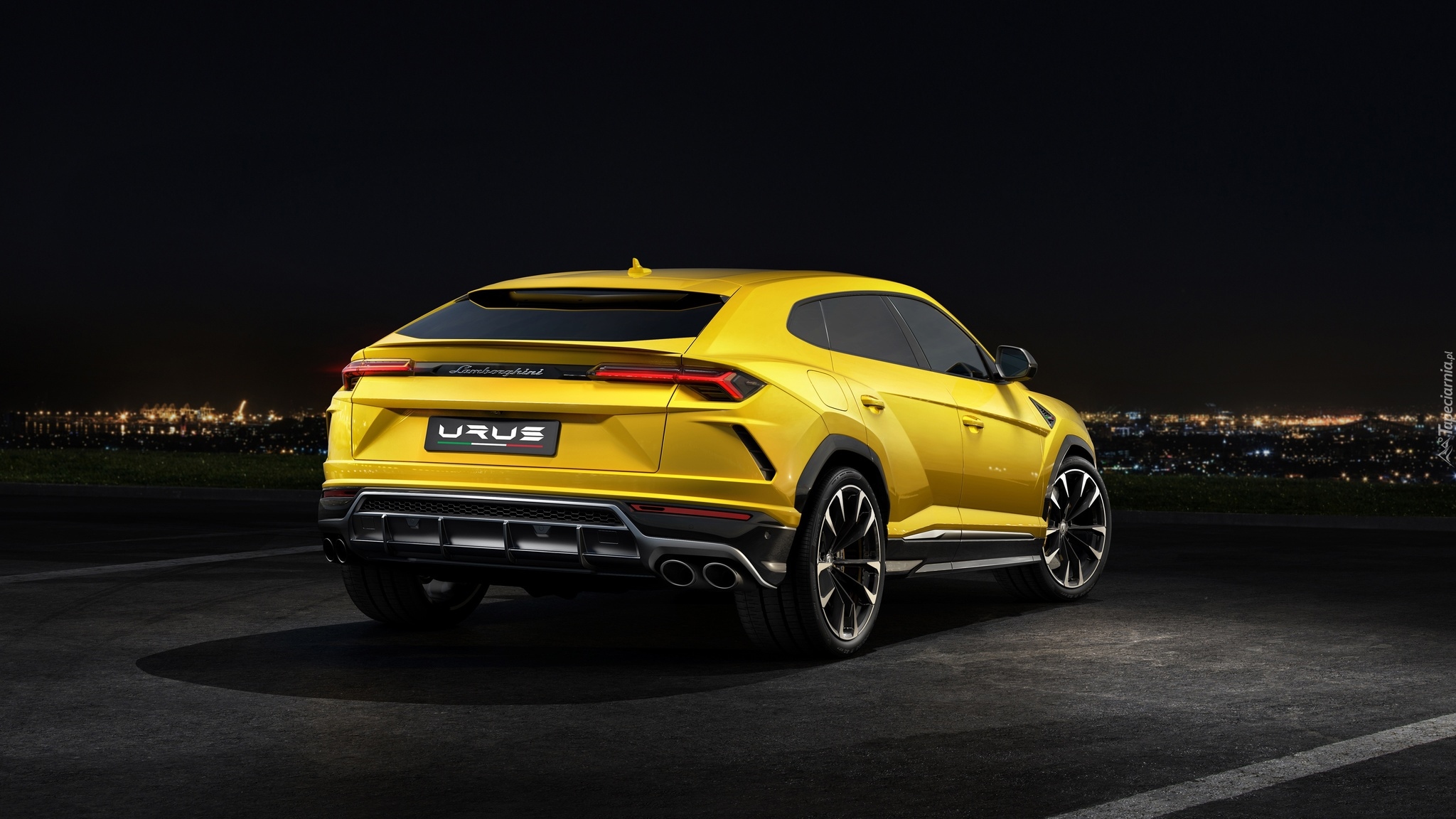 Żółty, Lamborghini Urus, 2018