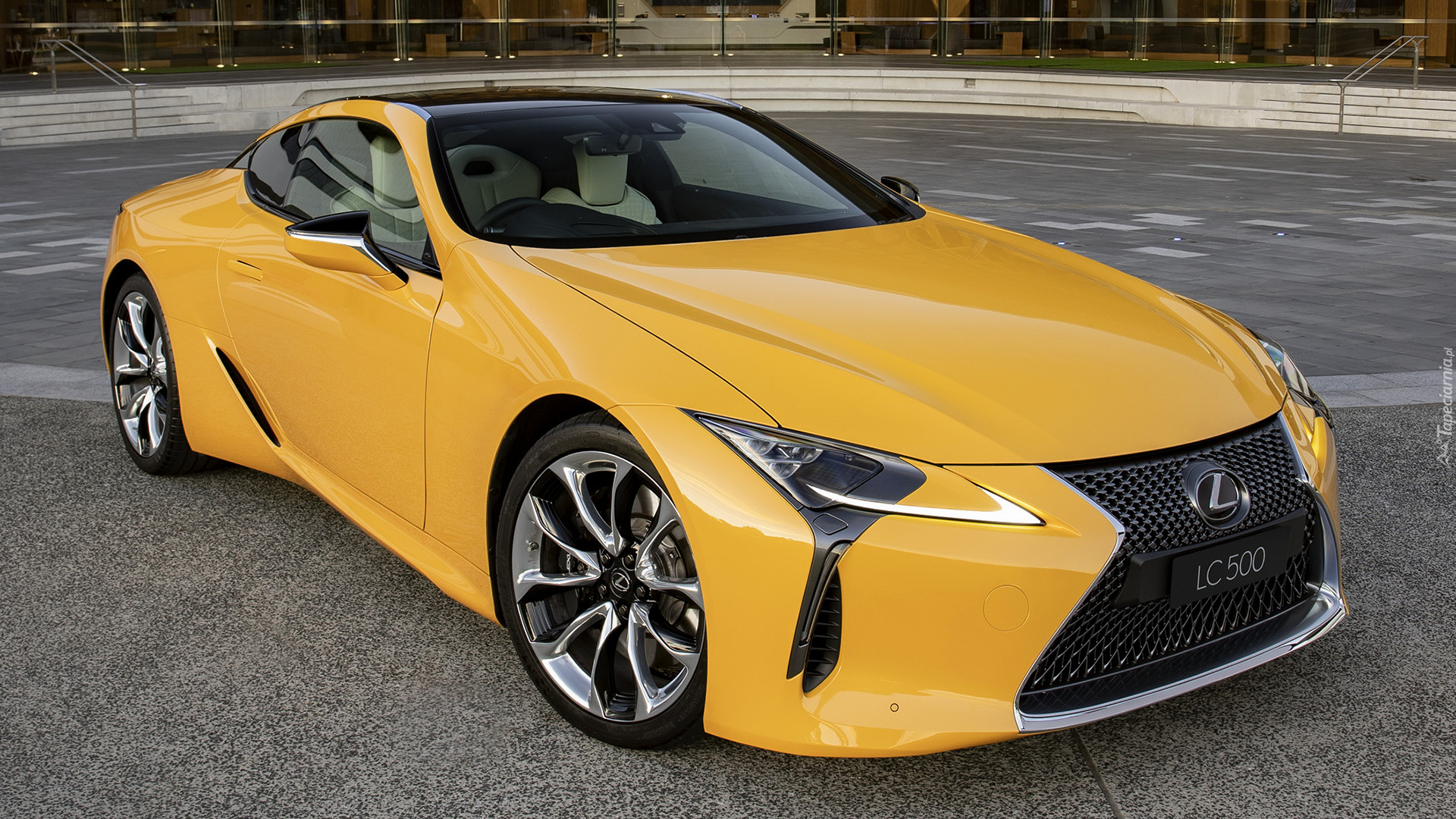 Żółty, Lexus LC 500, Przód