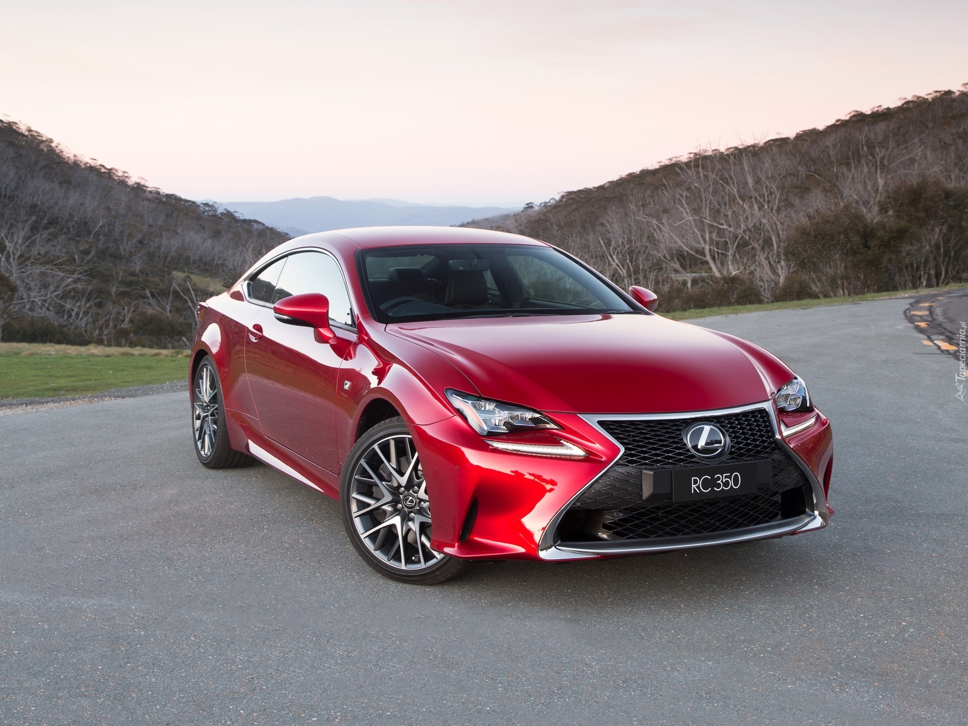 Czerwony, Lexus RC 350 F Sport Coupe, 2015