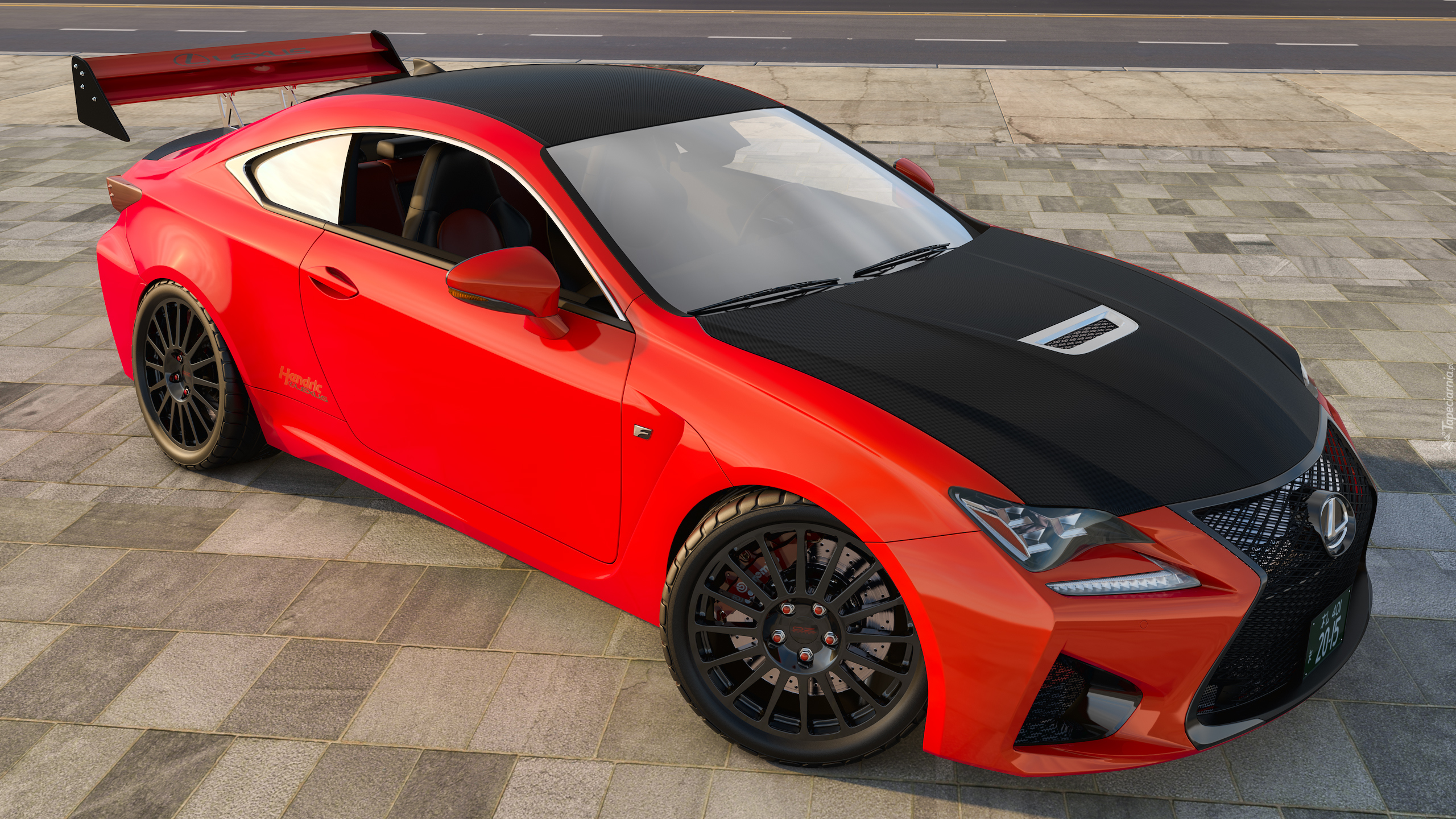 Czerwono-czarny, Lexus RC F, 2015