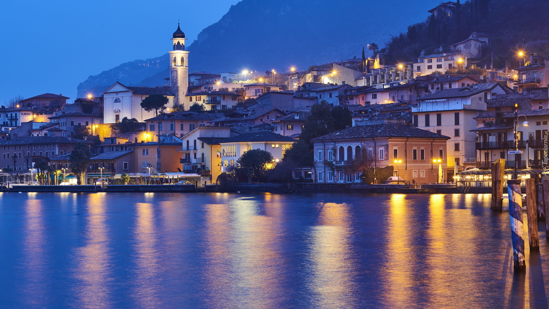 Domy, Jezioro Garda, Miejscowość, Limone sul Garda, Lombardia, Włochy