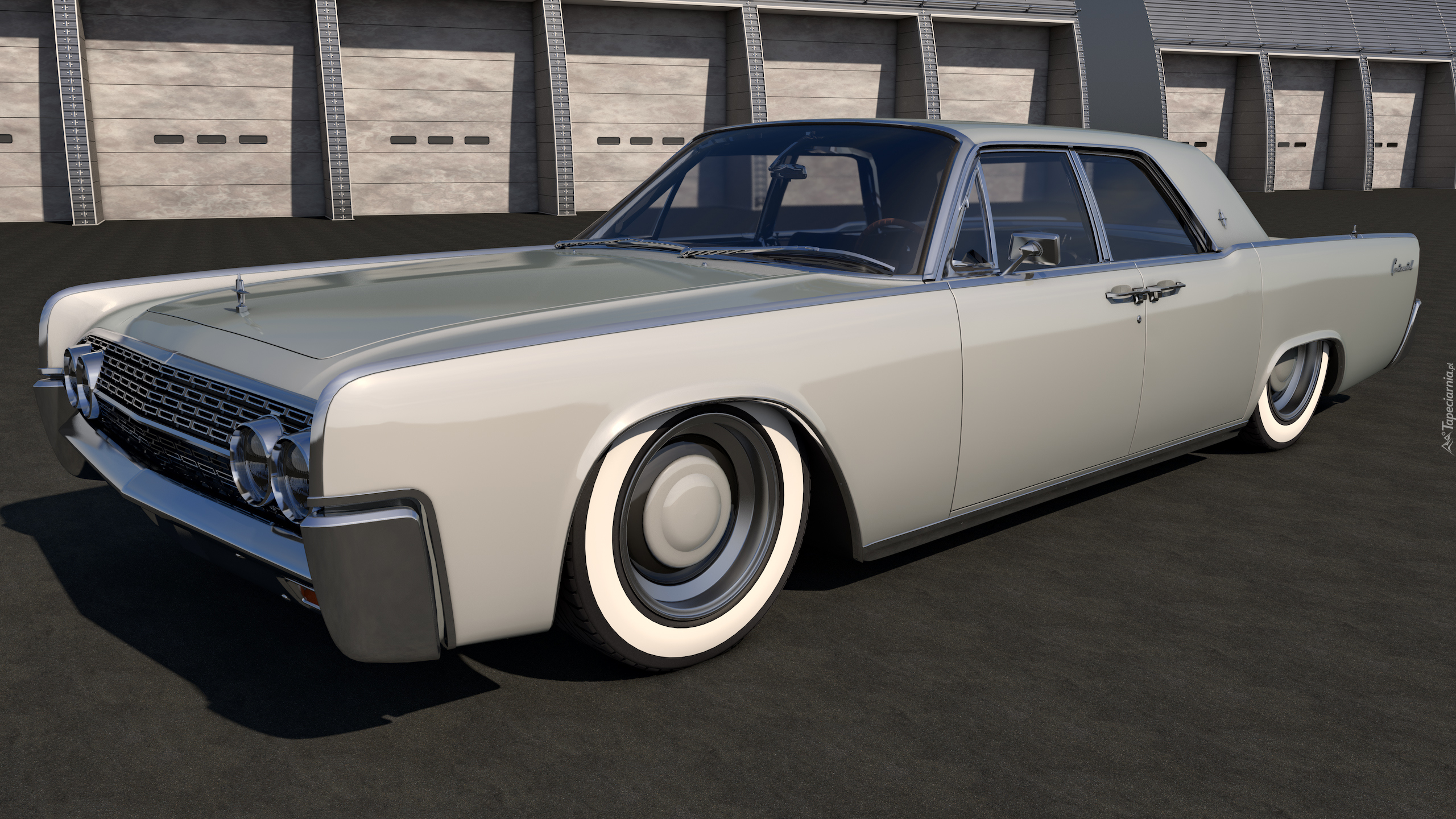 Zabytkowy, Lincoln Continental, 1962, Bok