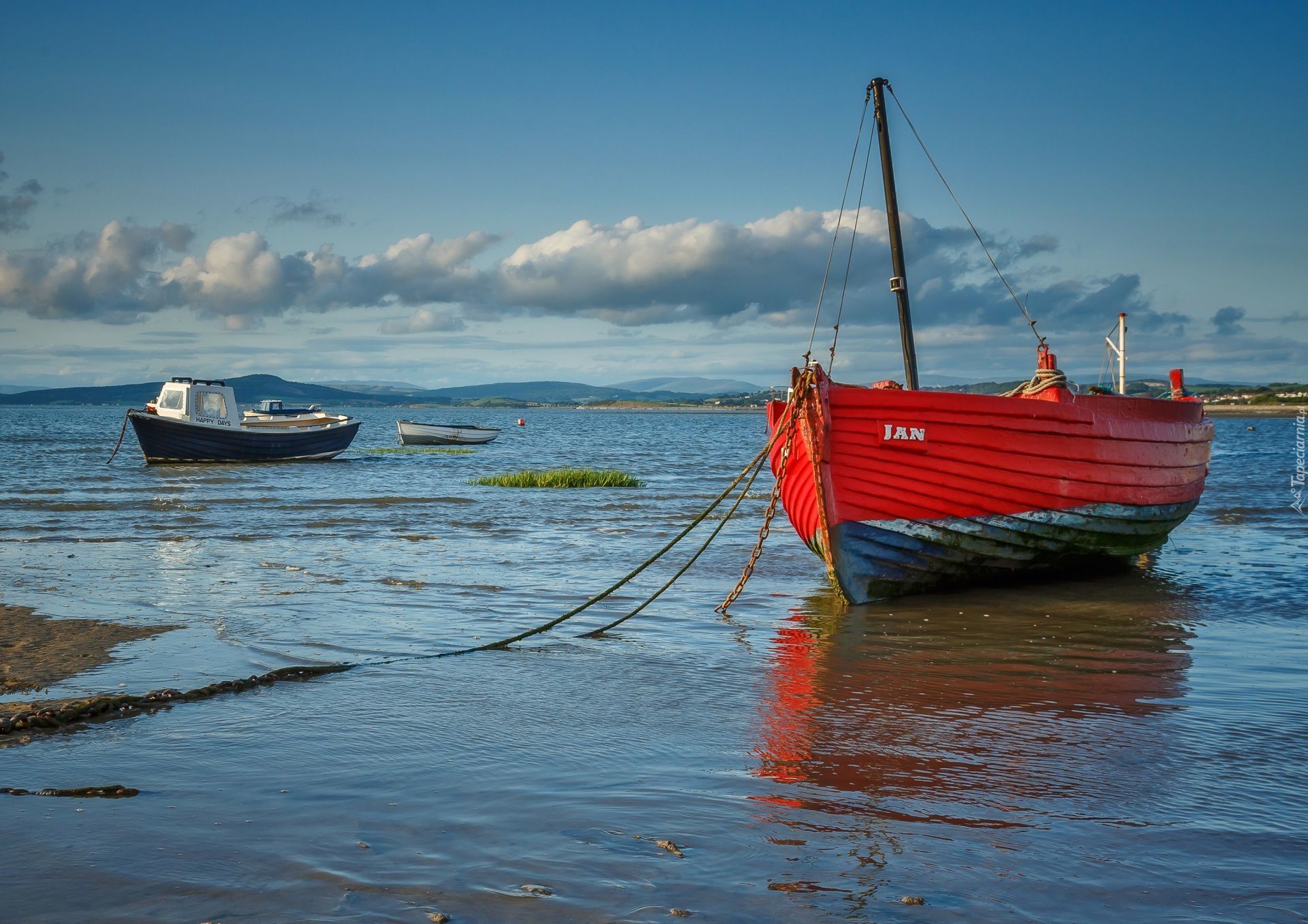 Anglia, Morze Irlandzkie, Zatoka Morecambe Bay, Łodzie