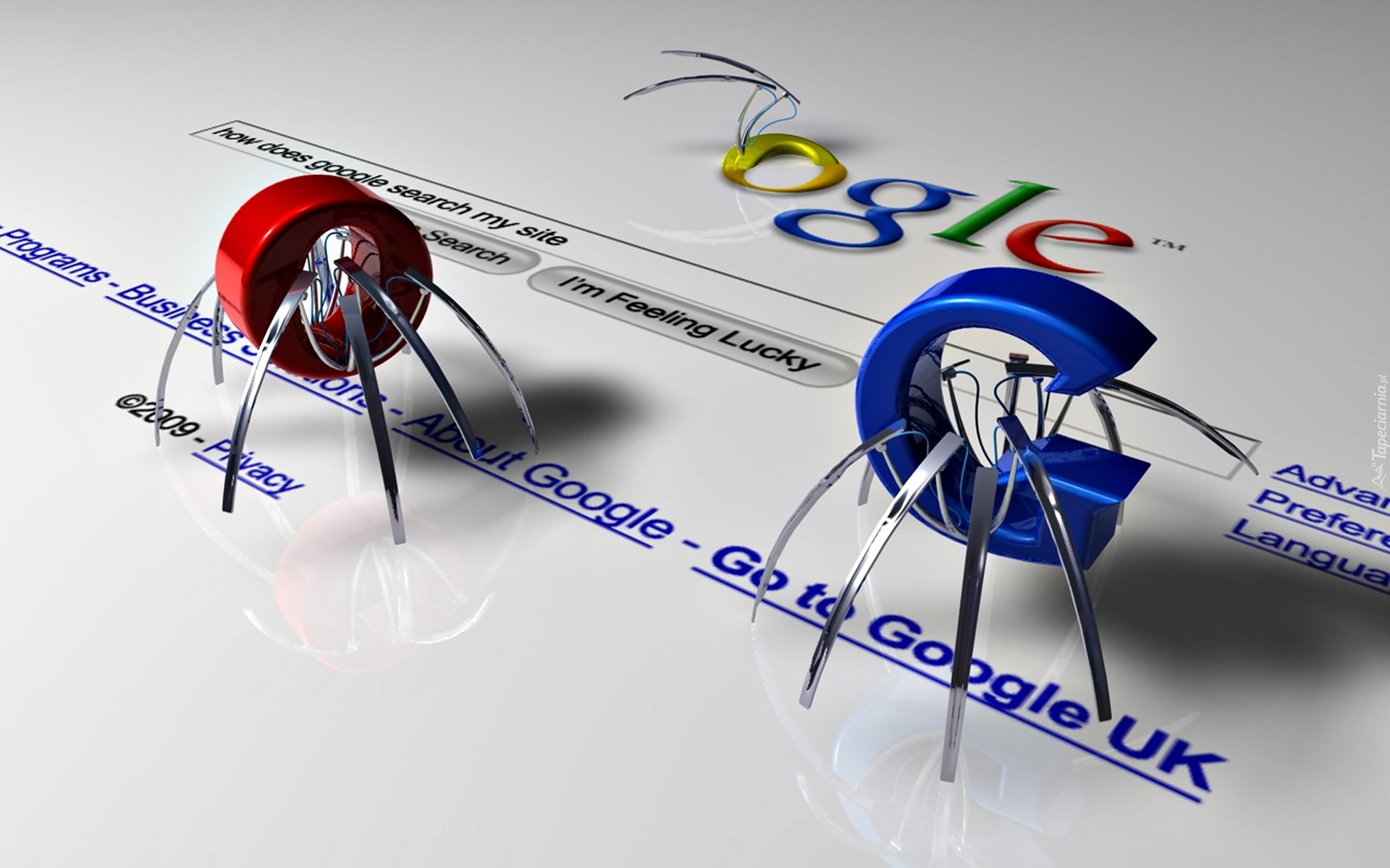Logo, Google, Grafika 3D
