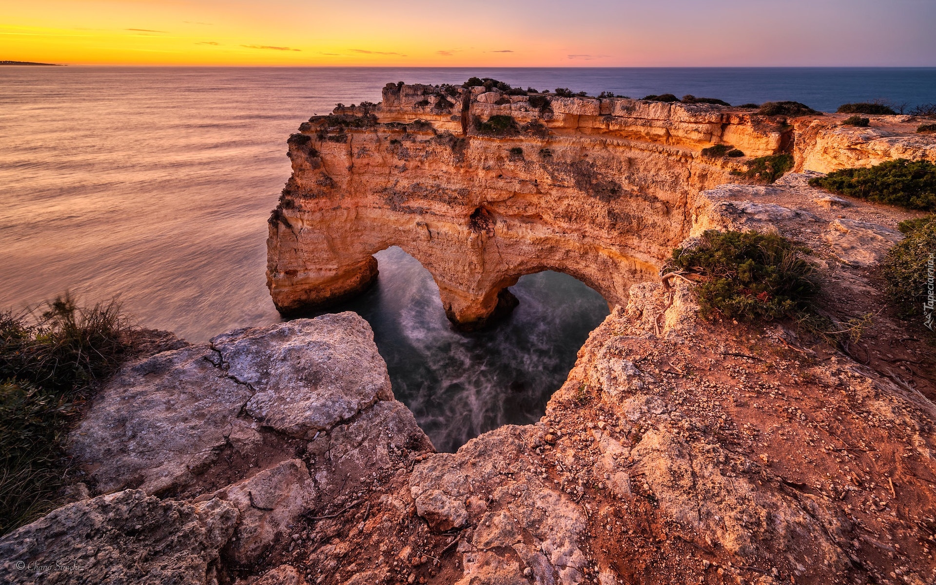 Portugalia, Algarve, Lagoa, Morze, Skały, Marinha Beach