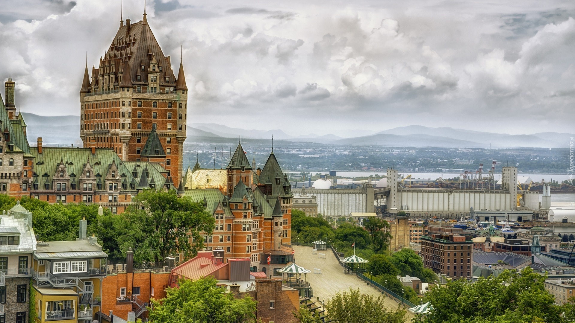 Kanada, Quebec, Zamek Chateau Frontenac, Hotel