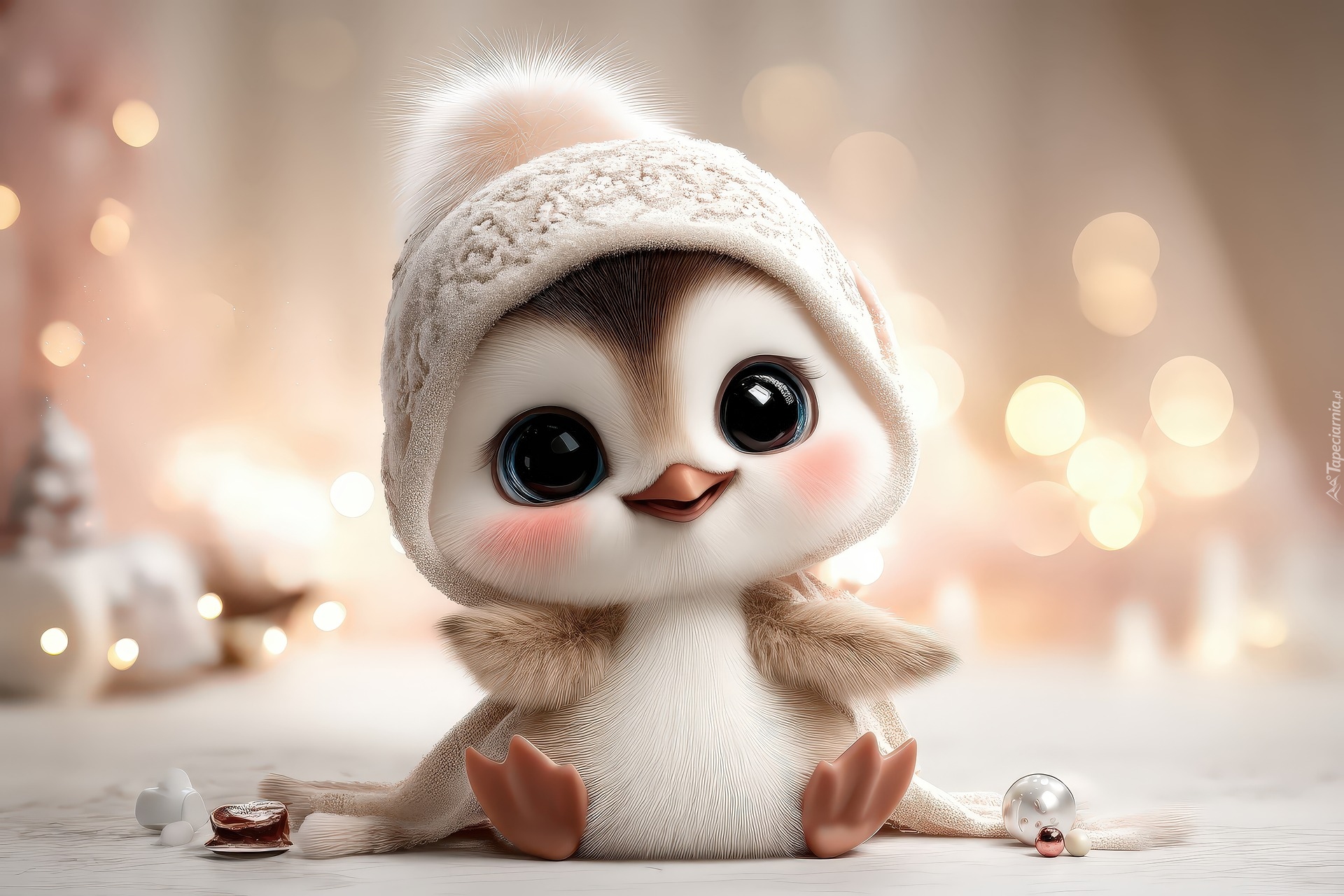 Mały, Pingwin, Czapka