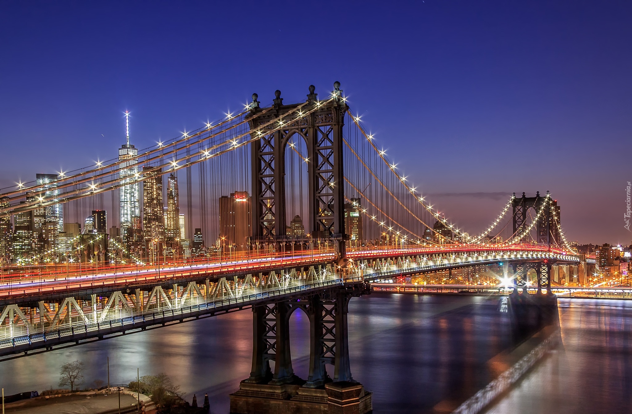 Stany Zjednoczone, Nowy Jork, Manhattan, Cieśnina East River, Most Manhattan Bridge