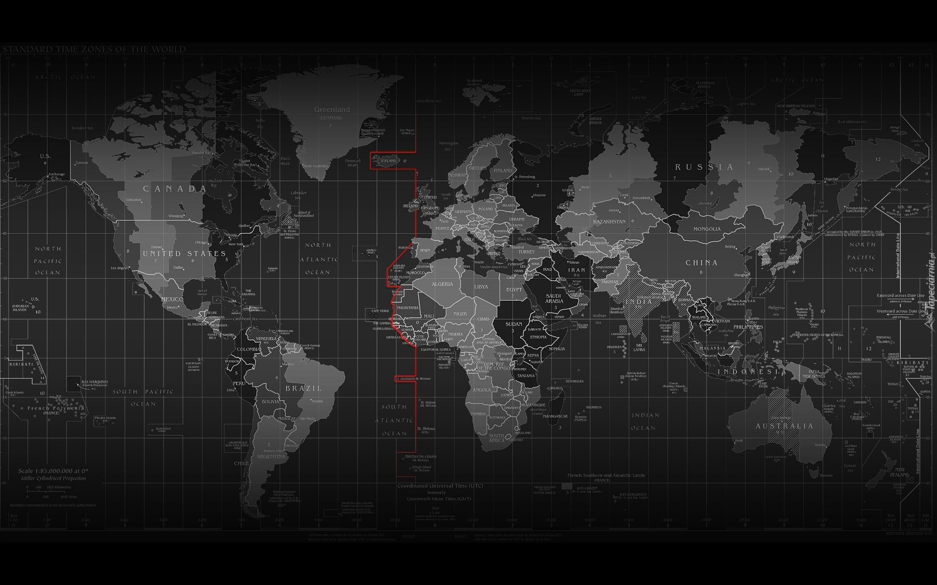 Mapa, Świata, Grafika 3D