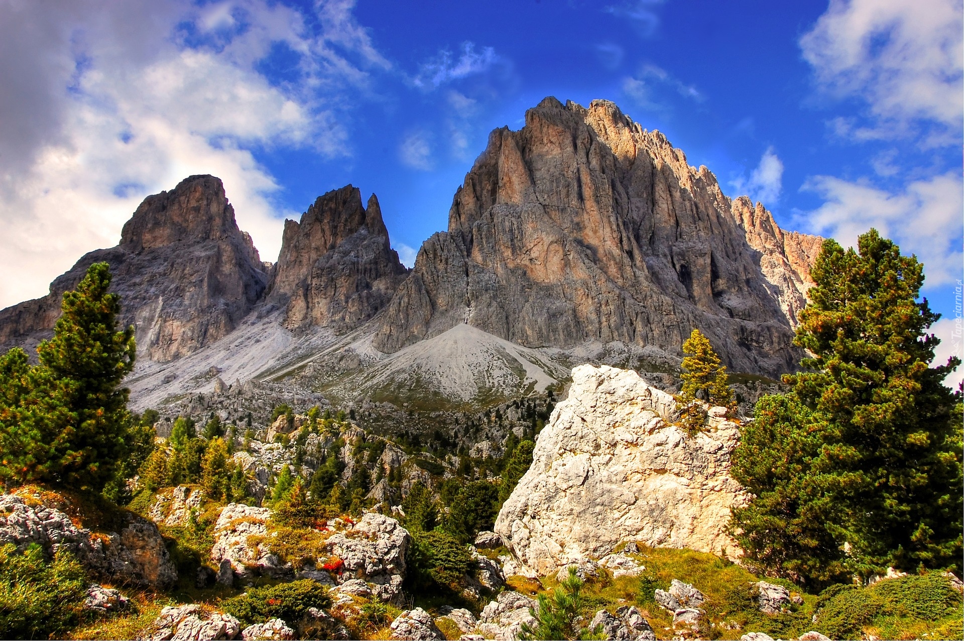 Włochy, Góry, Dolomity, Masyw Sassolungo