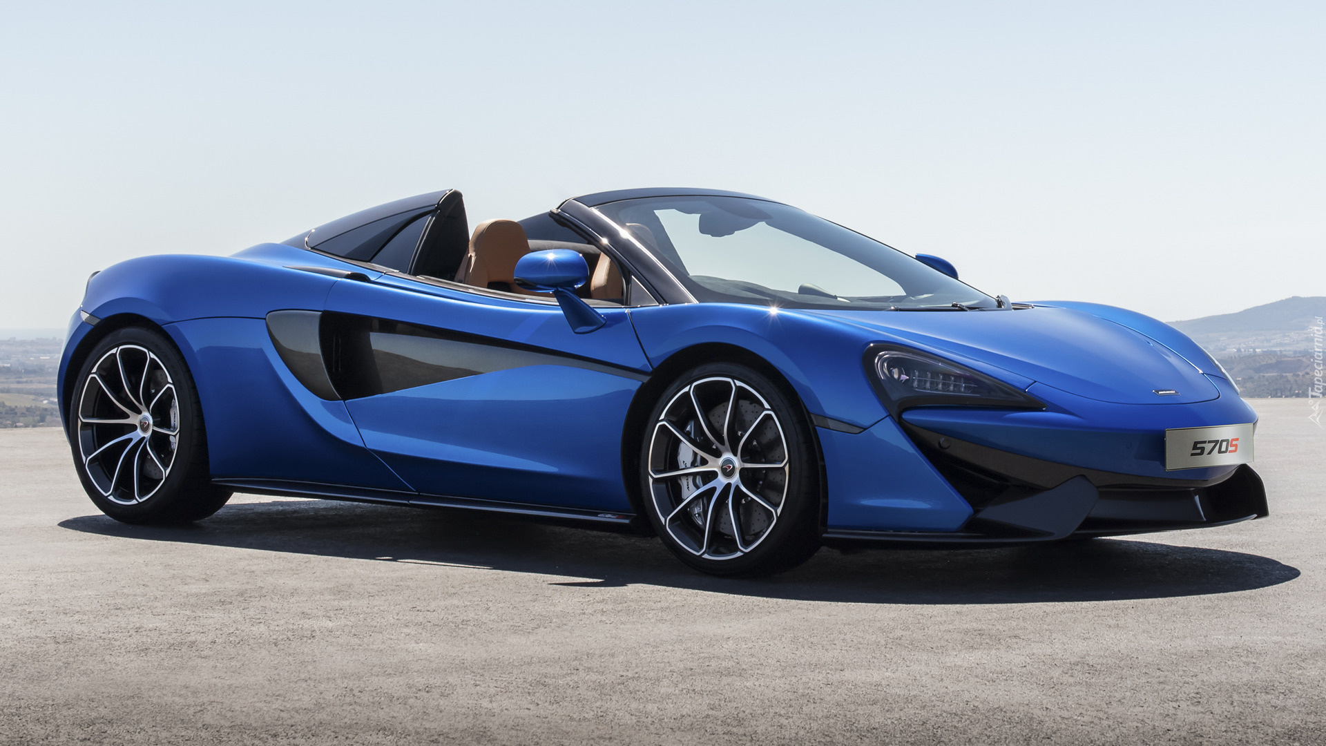 Niebieski, McLaren 570S Spider