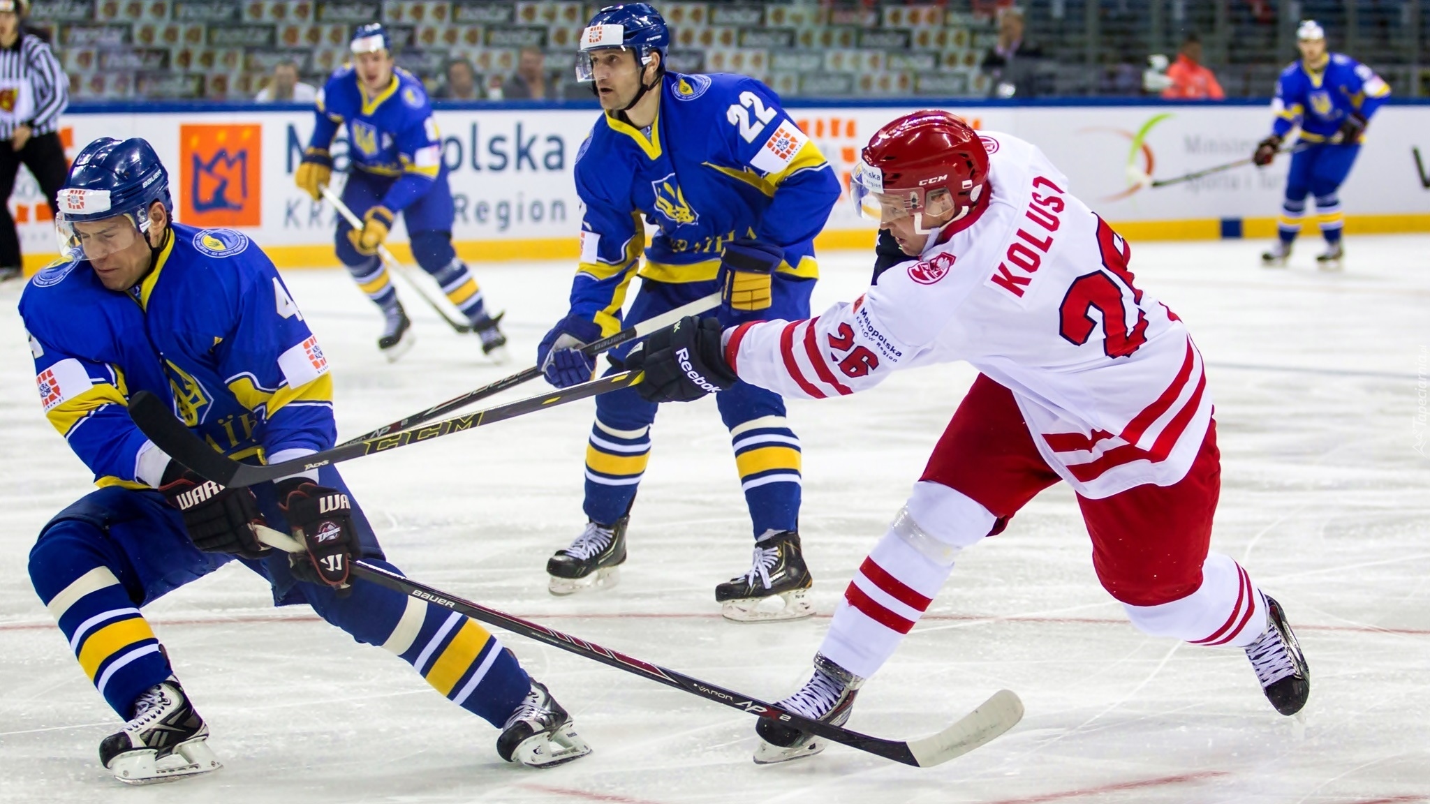 Hokej, Zawodnicy, Marcin Kolusz, Mistrzostwa Świata Dywizji 1A Kraków 2015, Mecz Polska - Ukraina