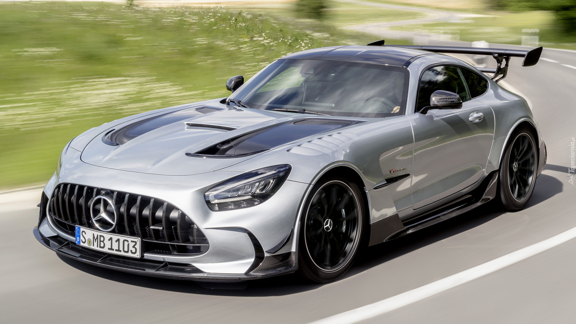 Srebrny, Mercedes-AMG GT Black Series, 2020