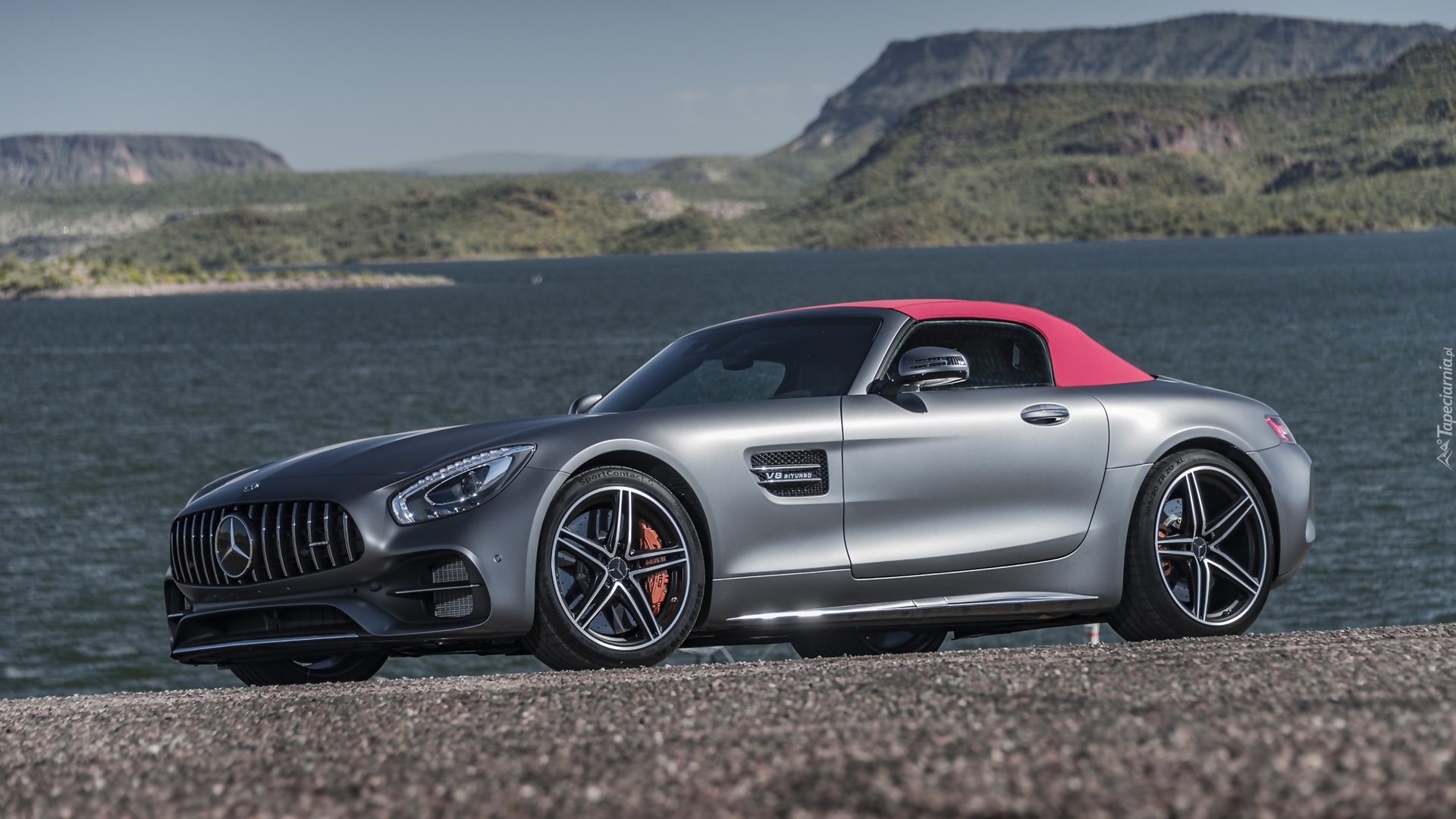 Srebrny, Mercedes-AMG GT, Roadster